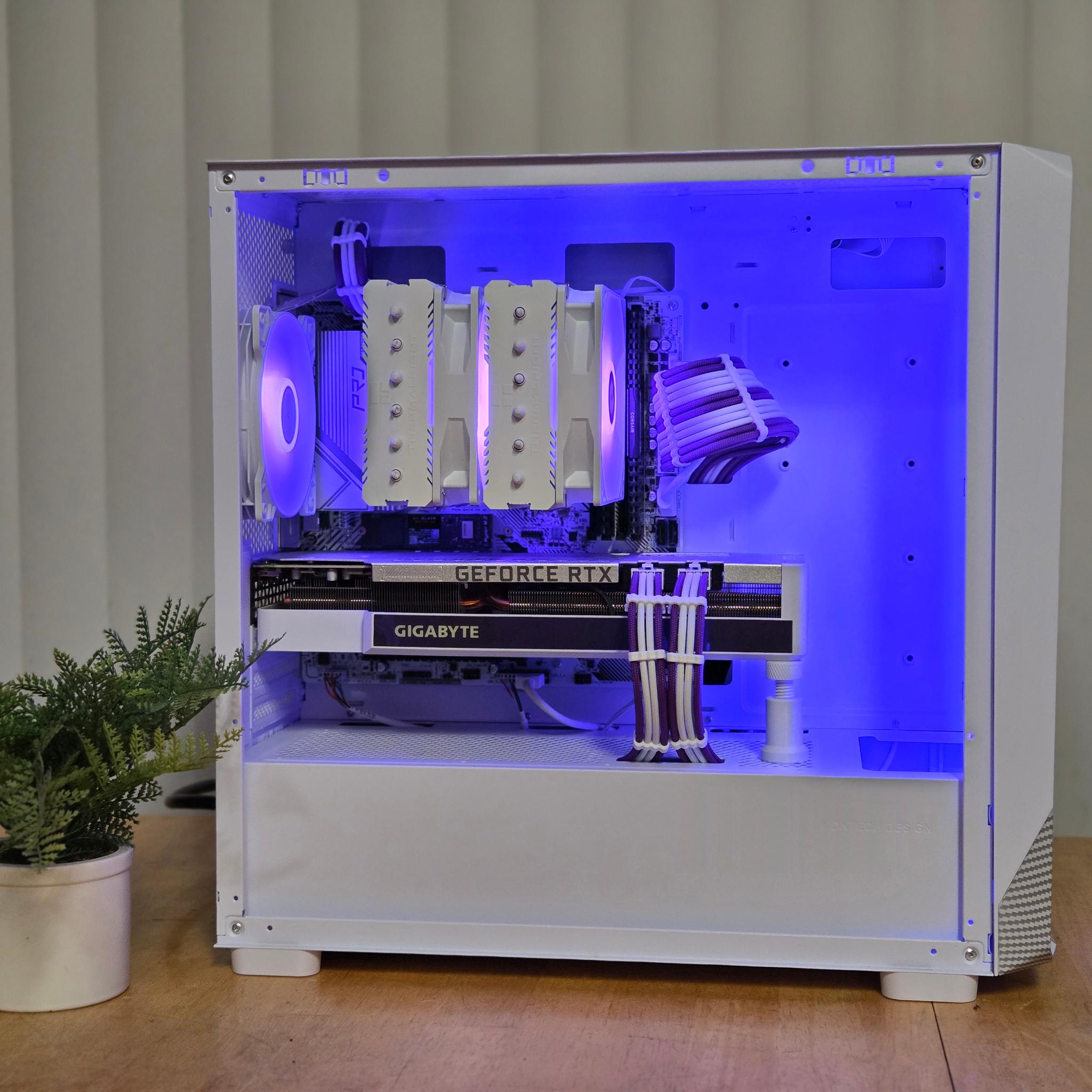 ⚪ White & Purple 🟣 | RTX 3070 Ti | 32gb 🐏 | Ryzen 5500 | 1TB Nvme