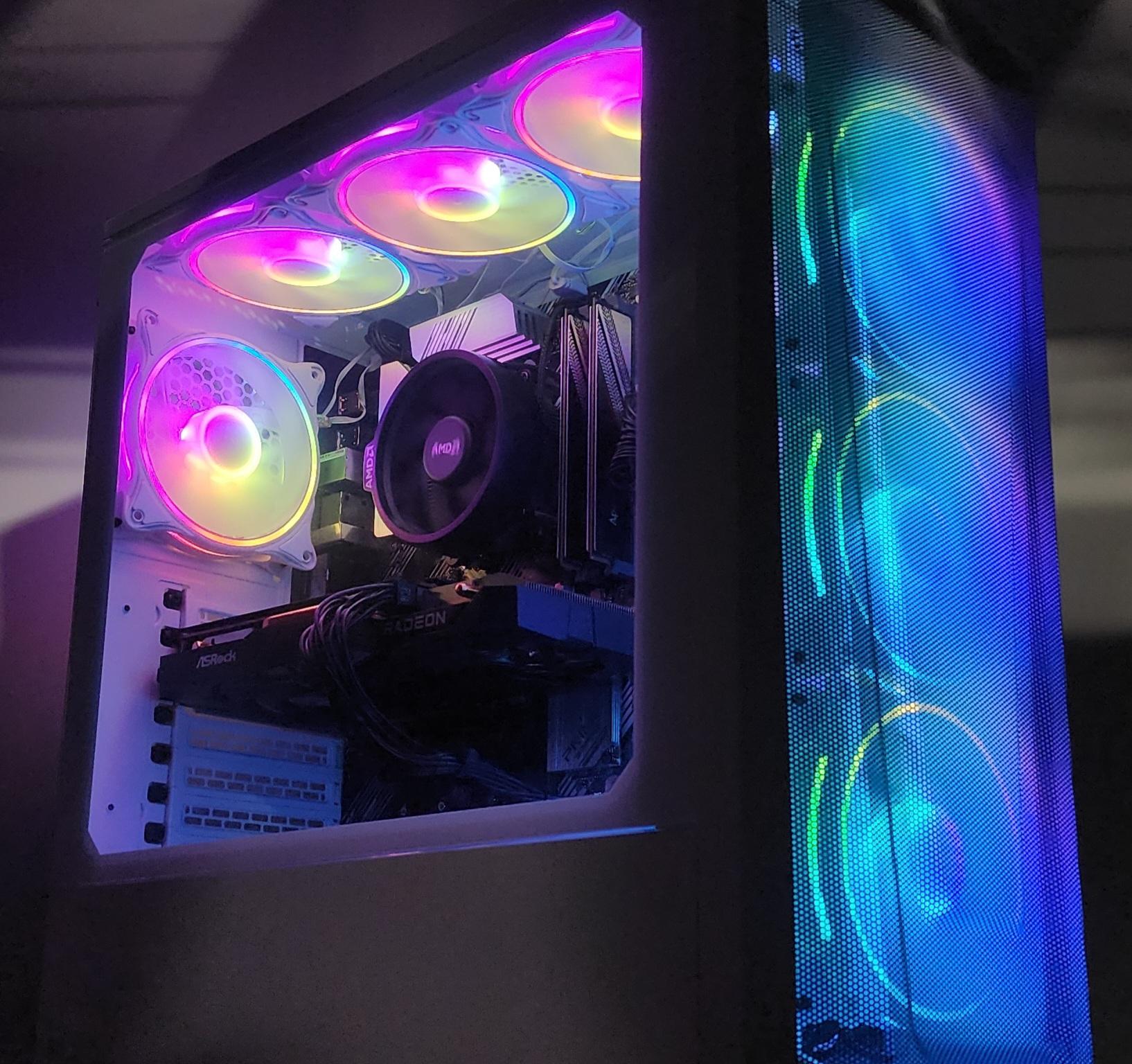 Gaming PC Ryzen 5 5500 16GB RAM 1TB SSD RX 7600 8GB Win11 Computer