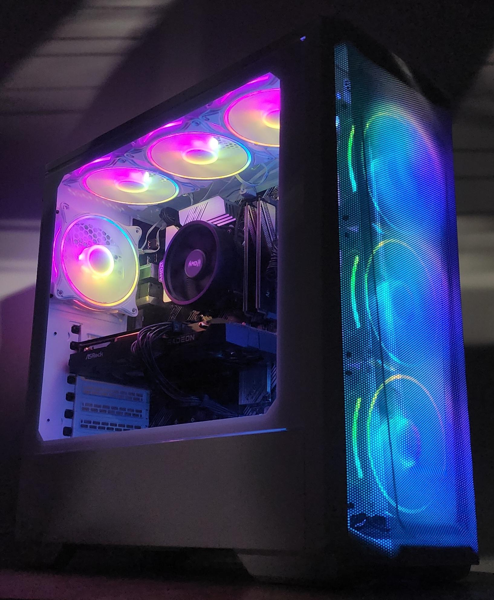 Gaming PC Ryzen 5 5500 16GB RAM 1TB SSD RX 7600 8GB Win11 Computer