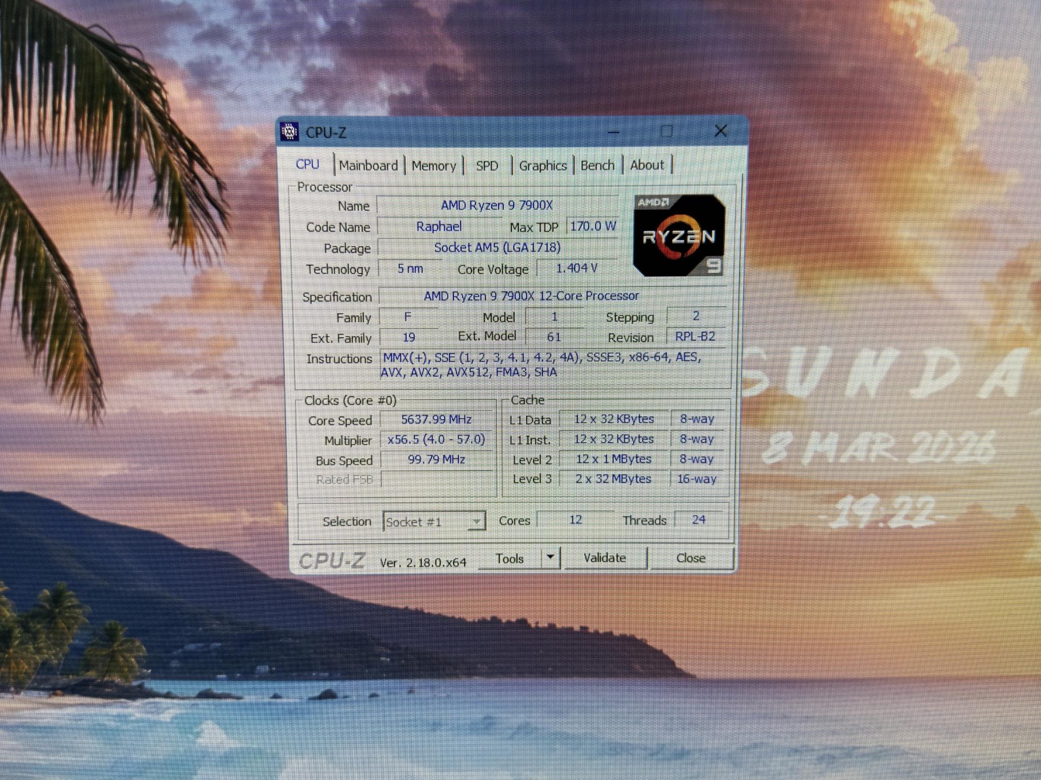 AMD Ryzen 9 7900X
