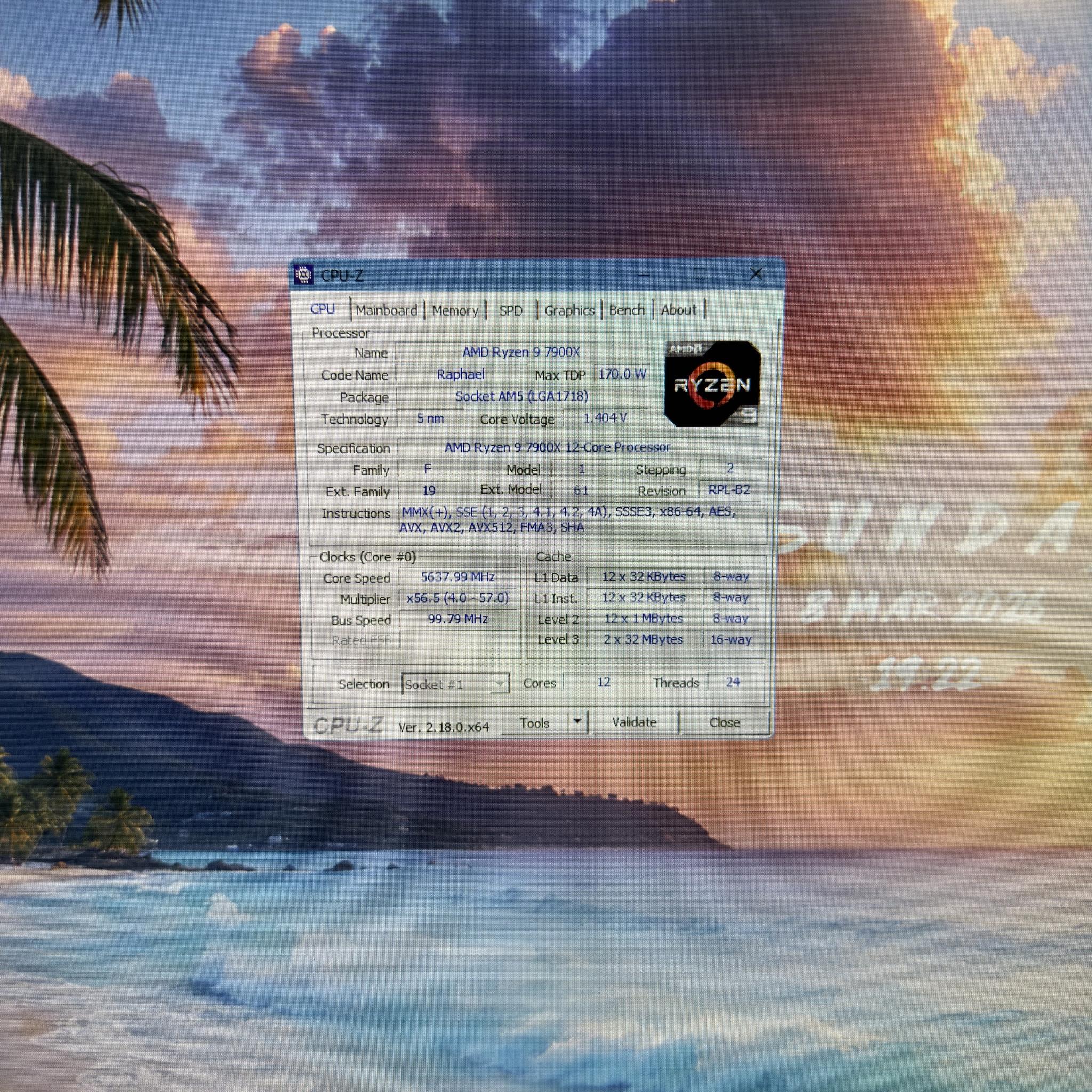AMD Ryzen 9 7900X