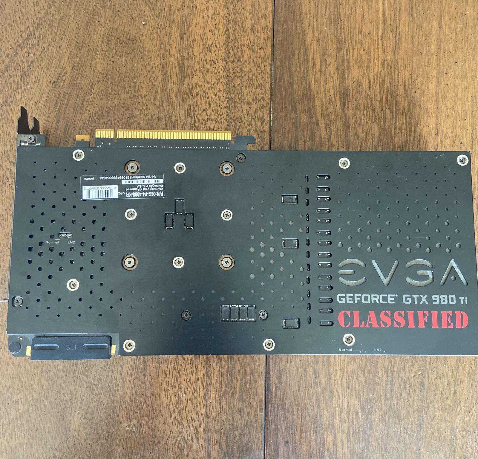 Evga Gtx 980 ti classified 6GB