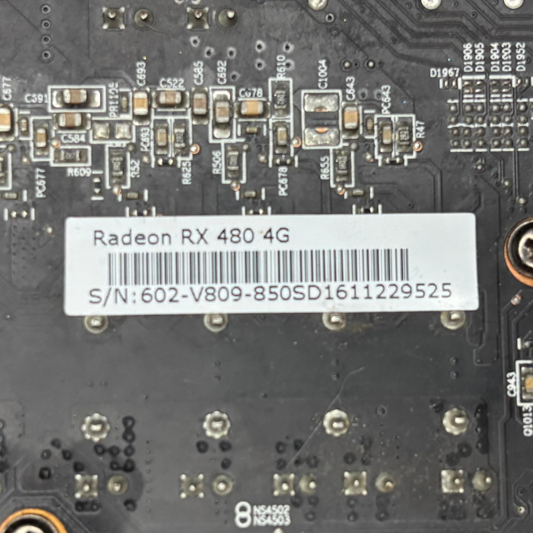 AMD Radeon RX 480 4GB GDDR5 Graphics Card