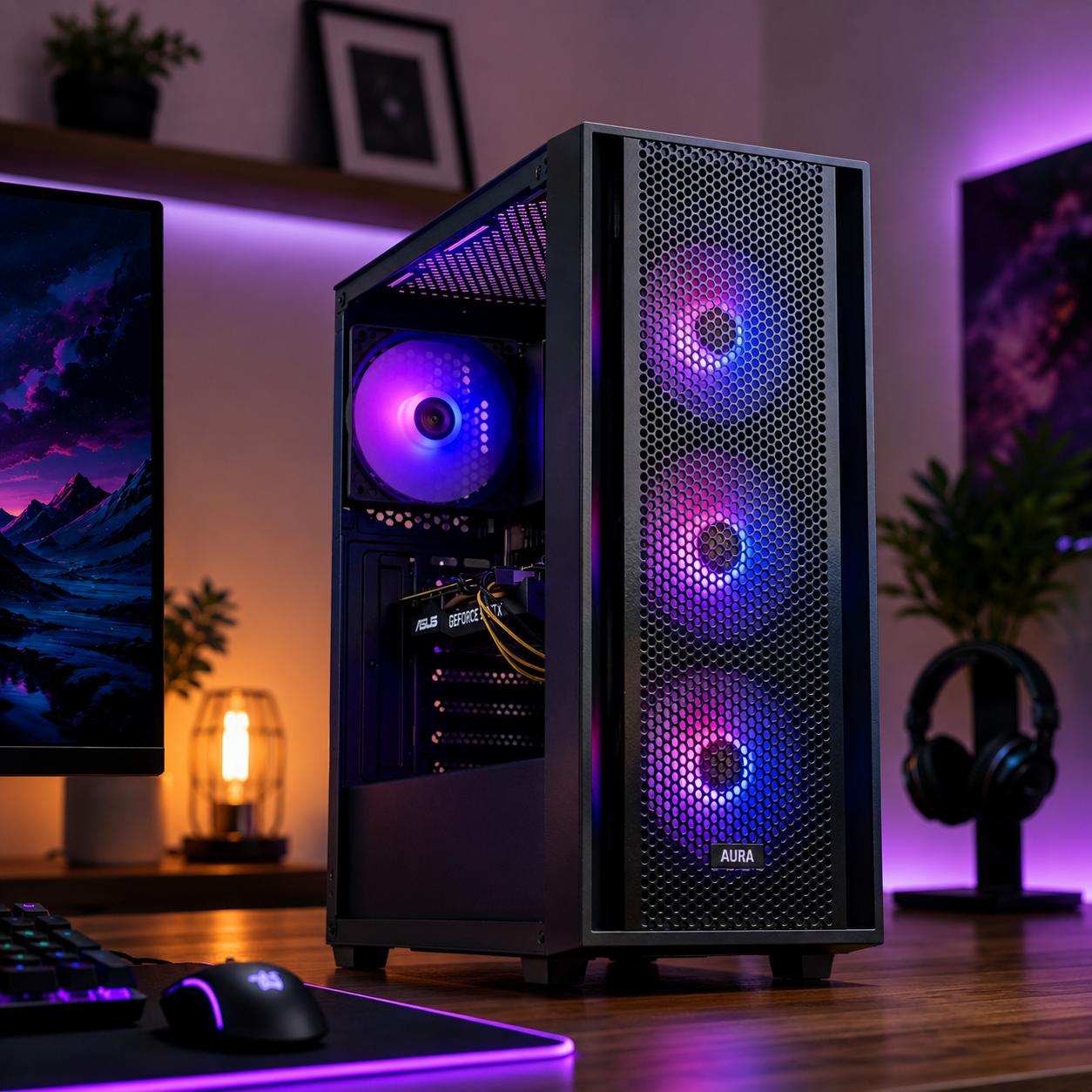 Nvidia RTX 5060 | Intel core i7 3.4ghz | 32GB RAM | SSD+1TB | Wi-Fi/BT | Win 11 - Custom Gaming PC