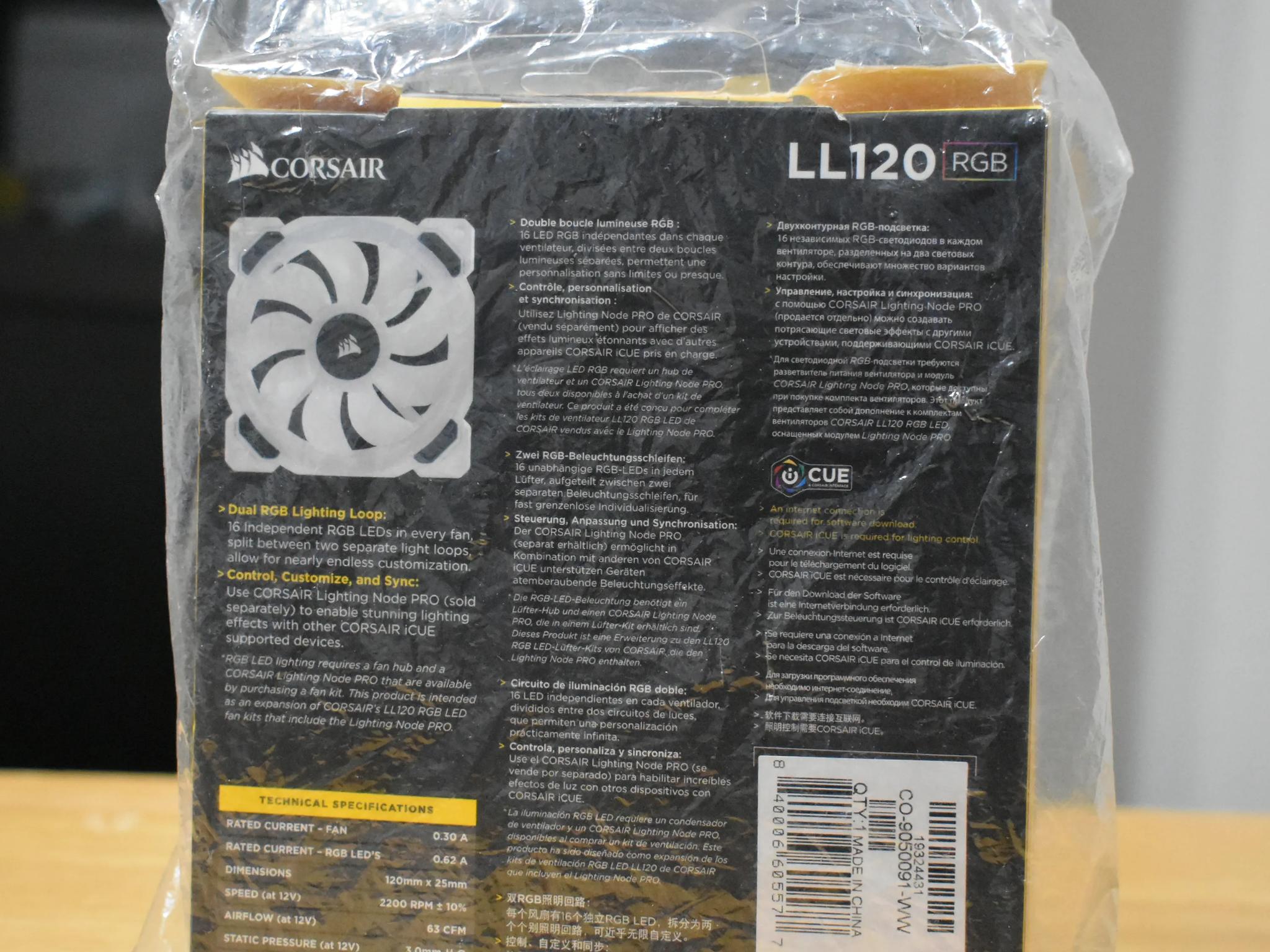 Corsair LL Series 120mm White Fan Single Pack