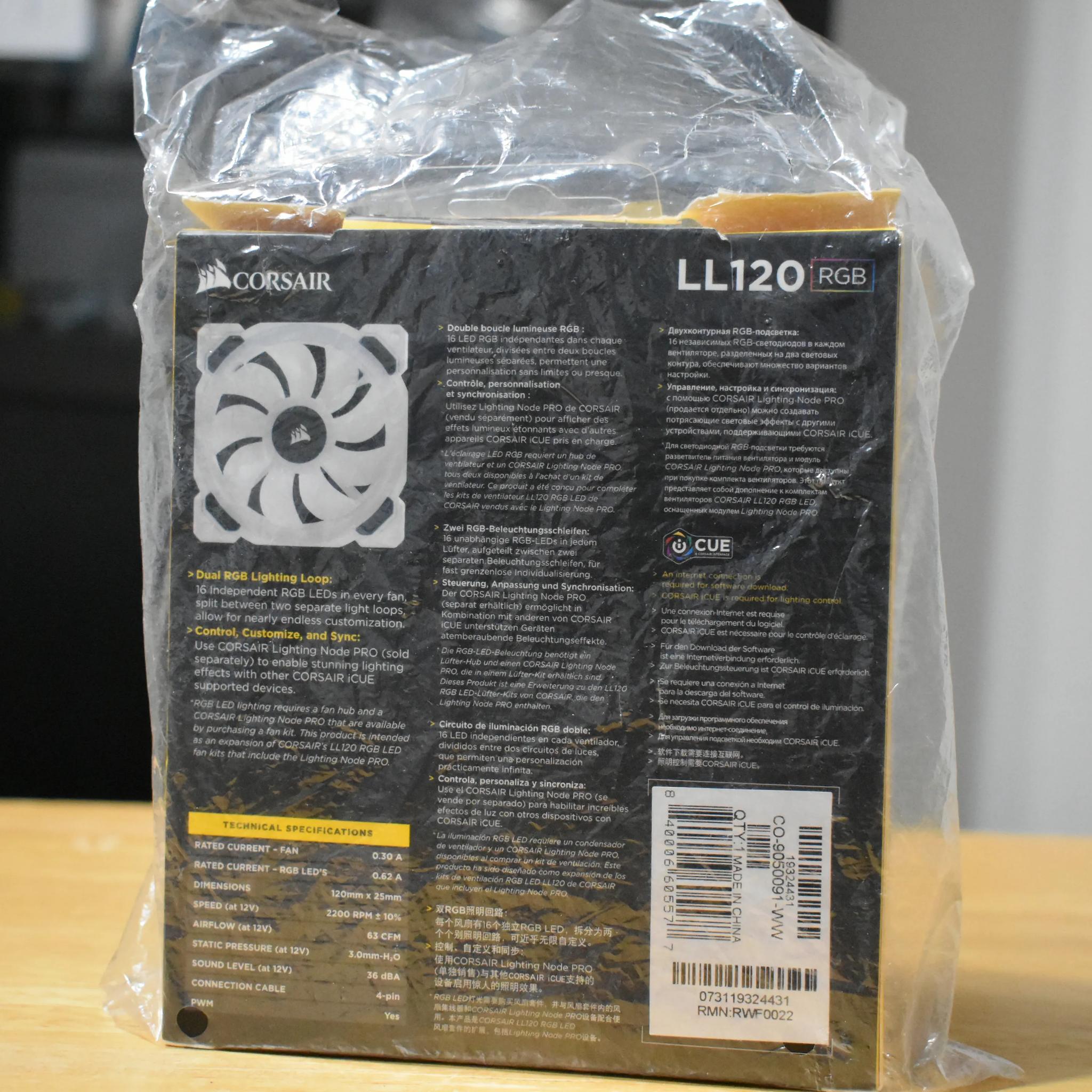 Corsair LL Series 120mm White Fan Single Pack
