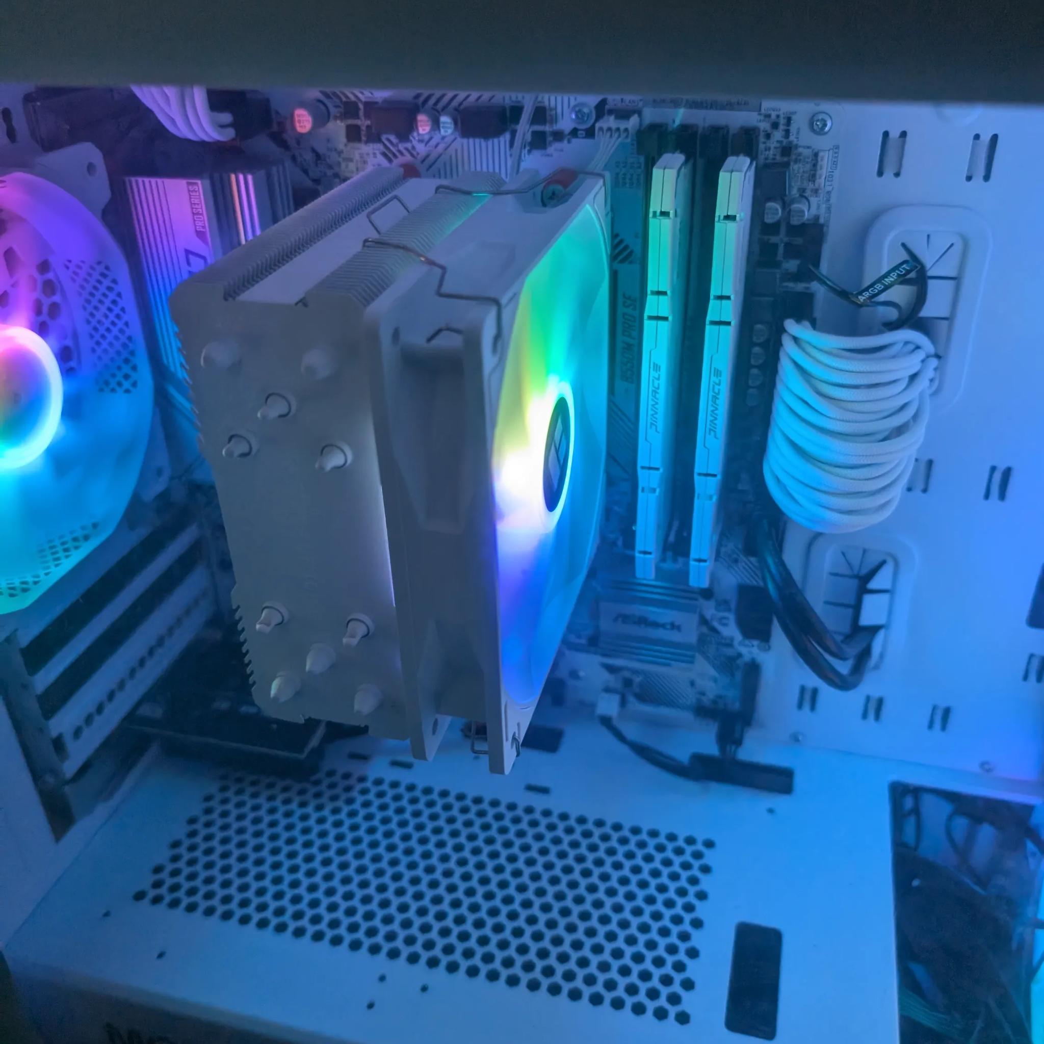 ASRock B550 Pro4 SE with Ryzen 5 5600g, 32gb DDR4 3200 ram, thermalright RGB cooler and 1tb GEN3 SSD