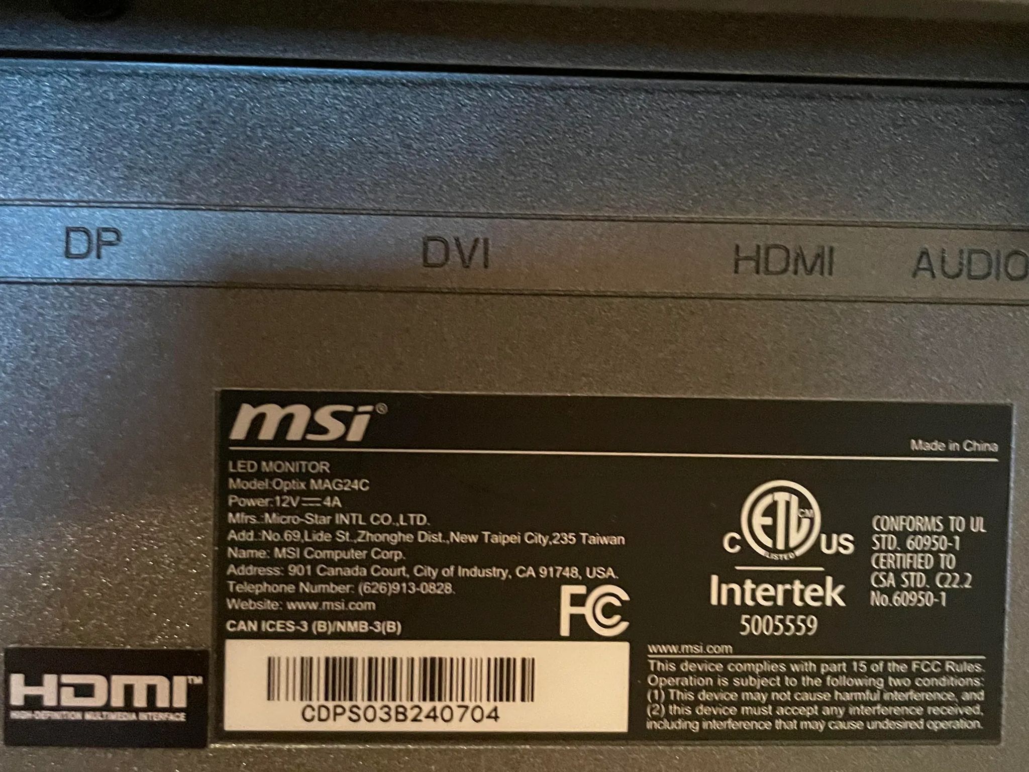 TWO 144Hz 1ms Curved MSI Monitors