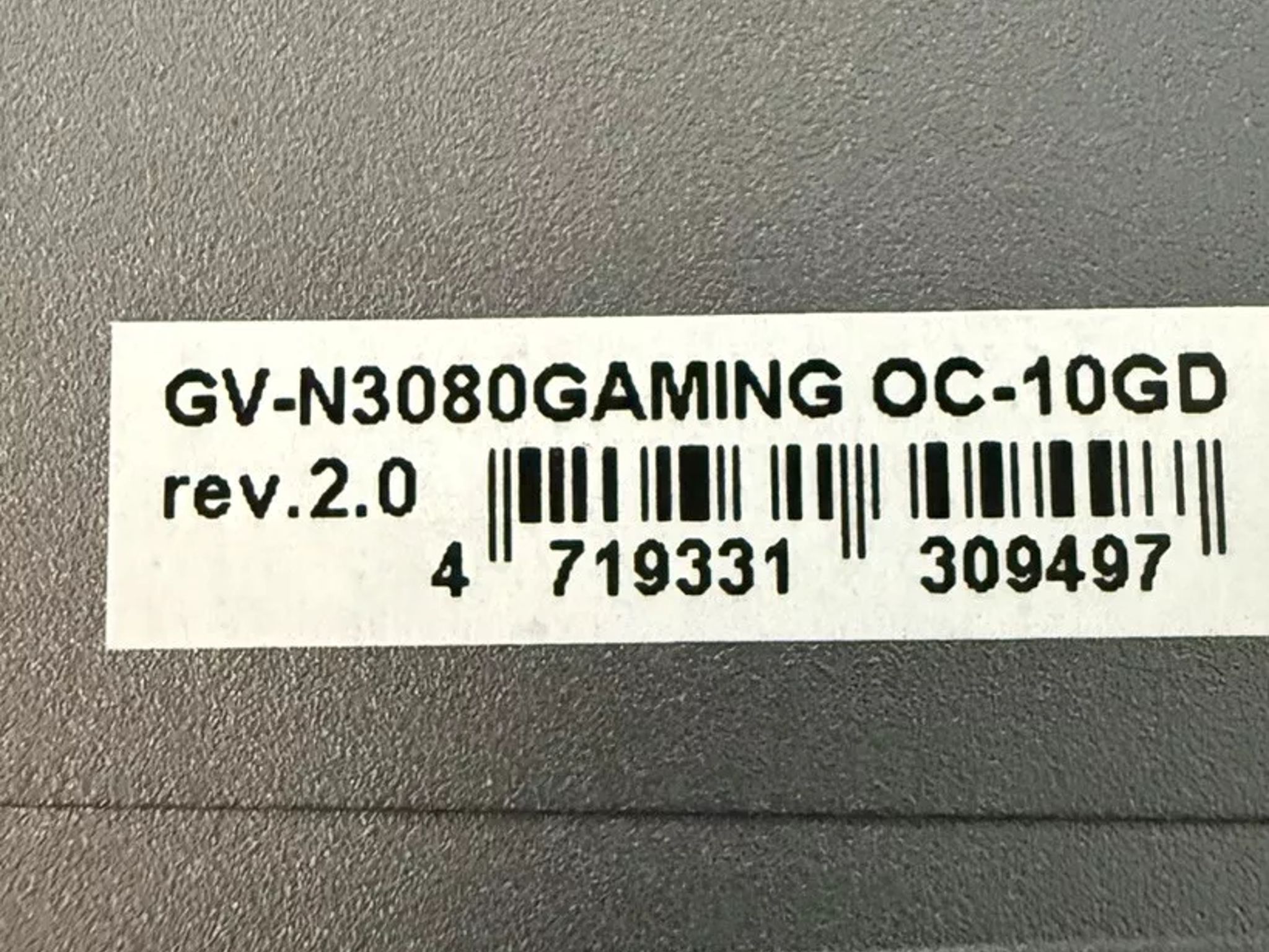 GIGABYTE GeForce RTX 3080 GAMING OC 10GB GDDR6X Graphics Card
