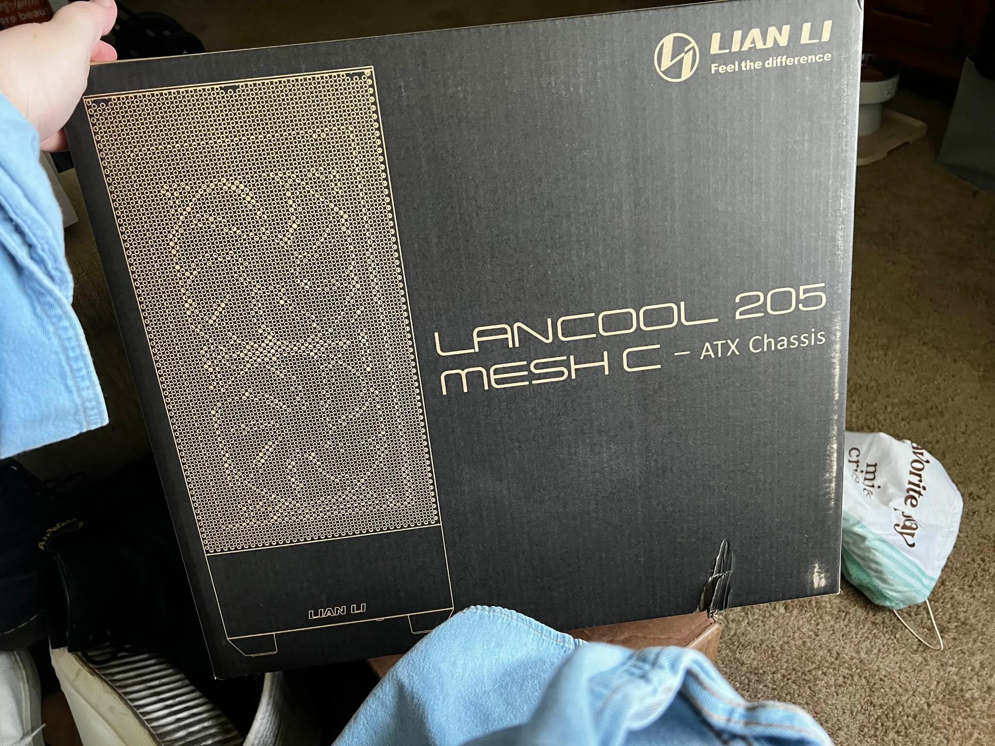 Lian Li Lancool 205 Mesh Type C Tempered Glass ATX Mid-Tower Computer Case - Pink