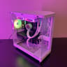 White NZXT Gaming PC | RTX 4070 12GB | Ryzen 5 7600X | 16GB DDR5 | 1TB NVMe | LCD AIO | RGB