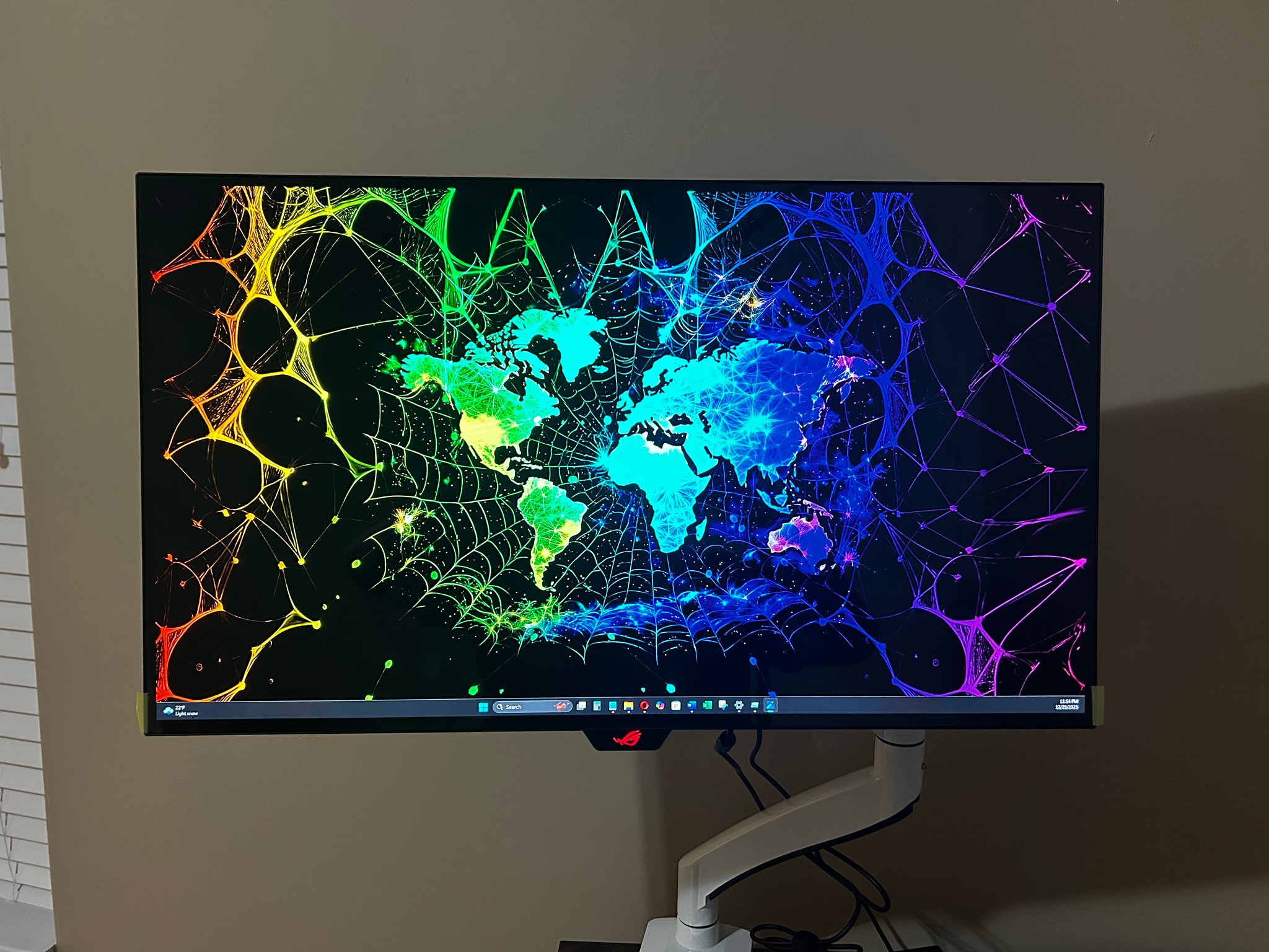 NEW ASUS ROG 32” 4K OLED (480hz) Gaming Monitor + NEW SIIG Heavy-Duty Monitor Arm (White)