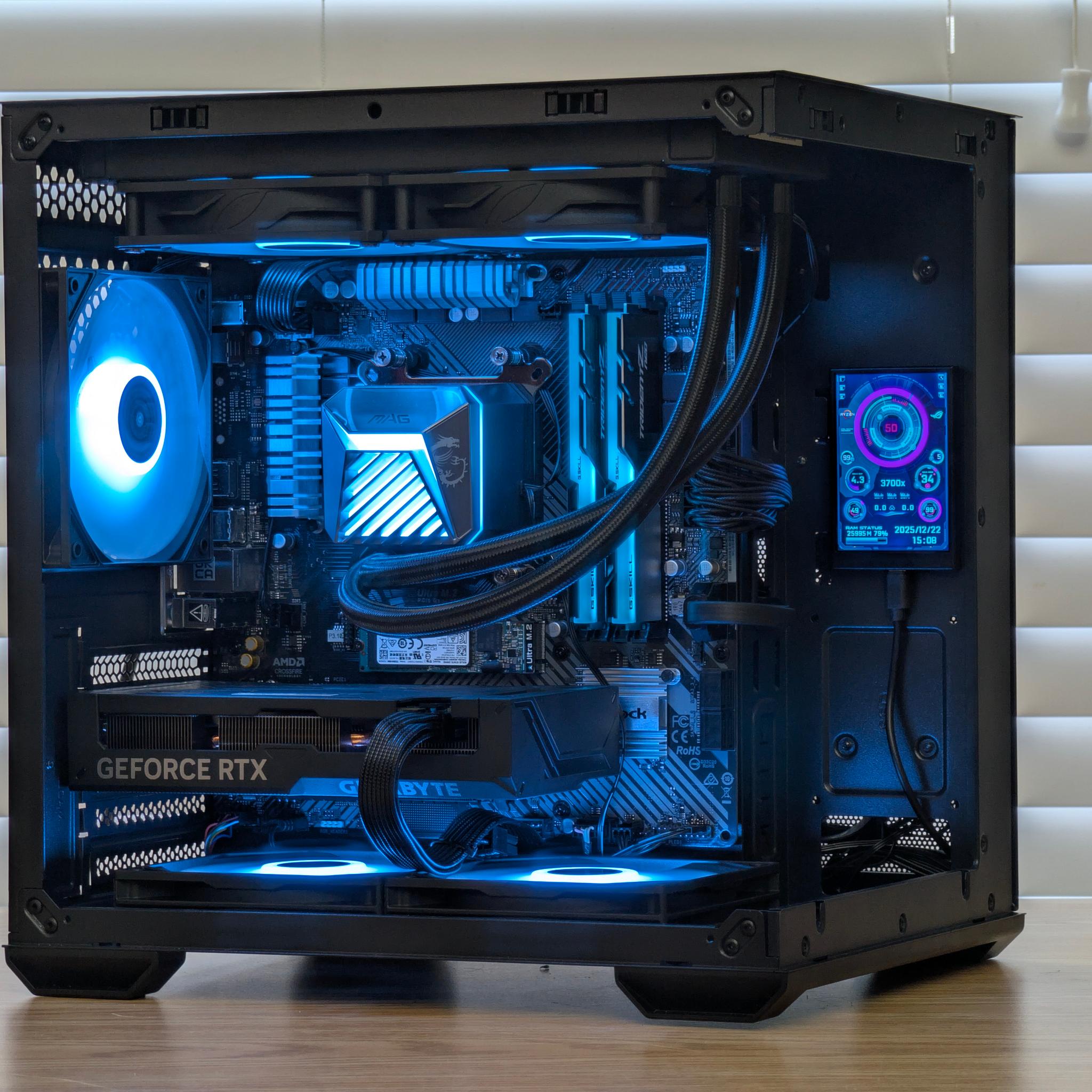 🖤💙Ryzen 7 3700x | RTX 4060Ti | 1TB SSD | 32GB RAM | Gaming PC💙🖤