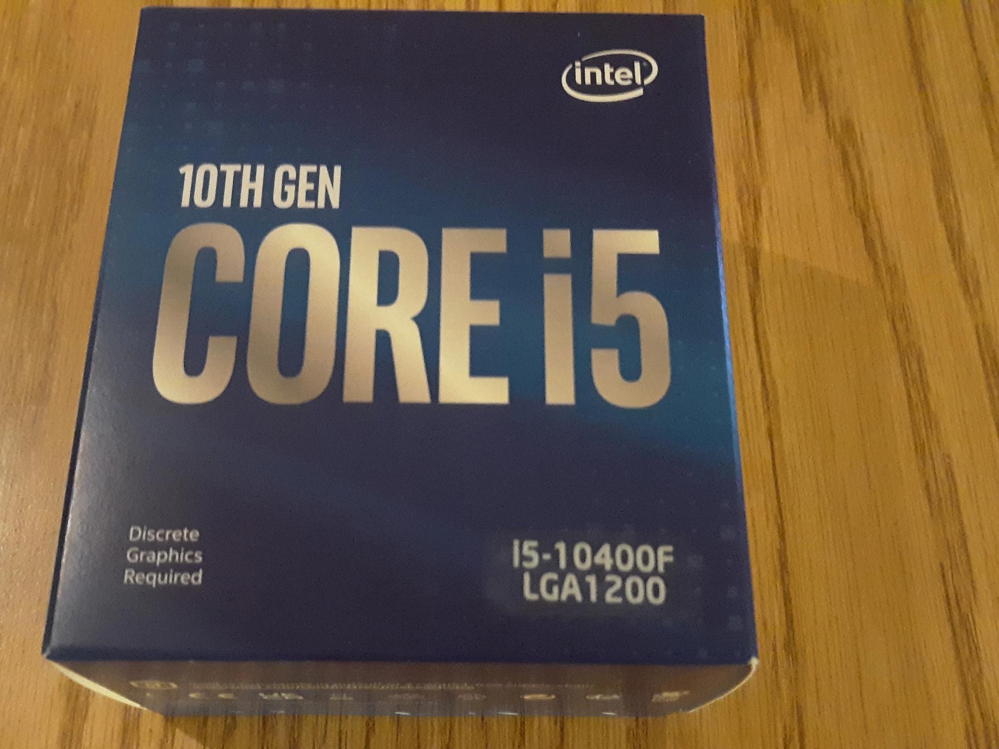 FACTORY SEALED || Intel Core i5-10400F, 6C/12T CPU, 2.9 GHz, Socket LGA1200