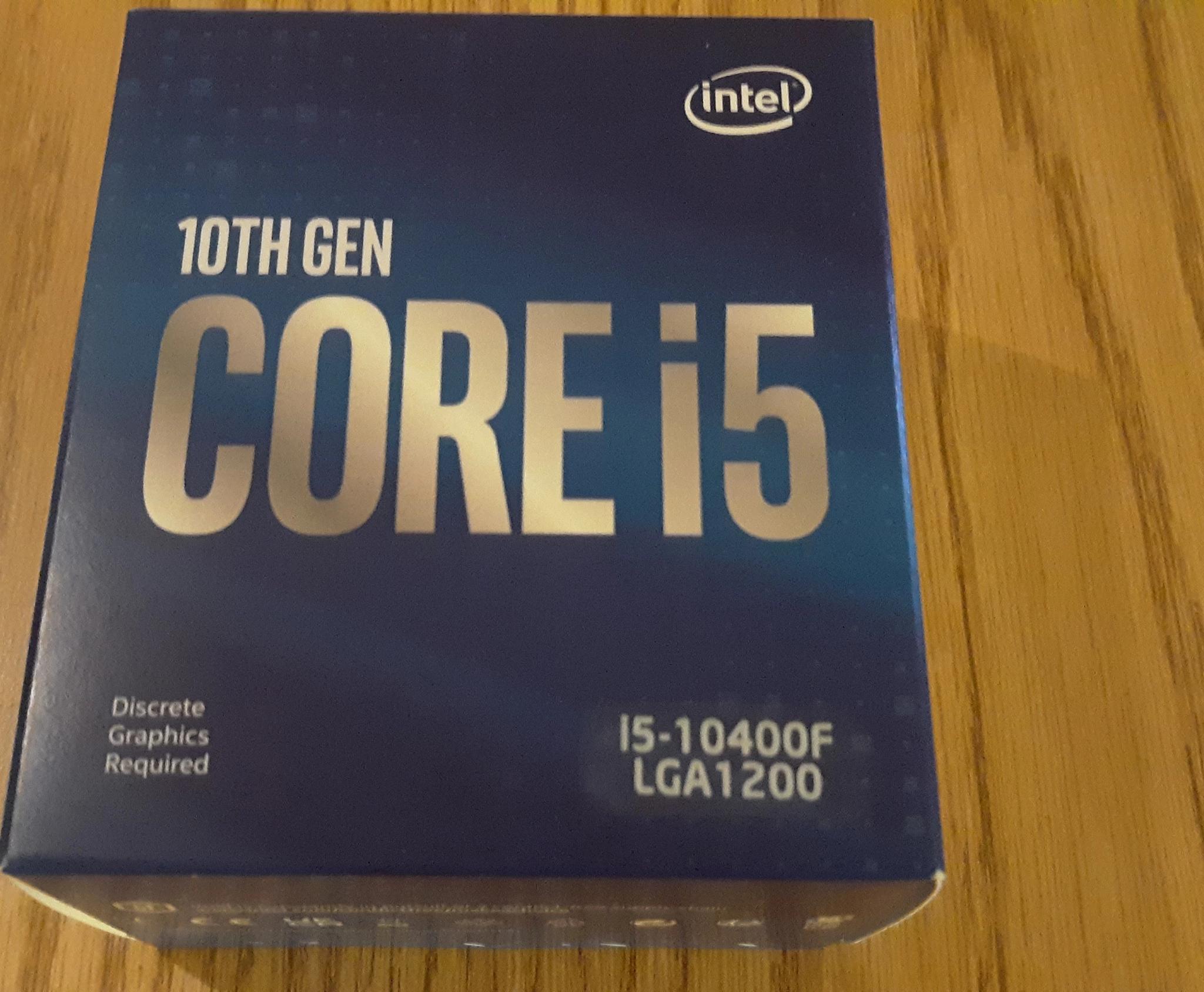 FACTORY SEALED || Intel Core i5-10400F, 6C/12T CPU, 2.9 GHz, Socket LGA1200