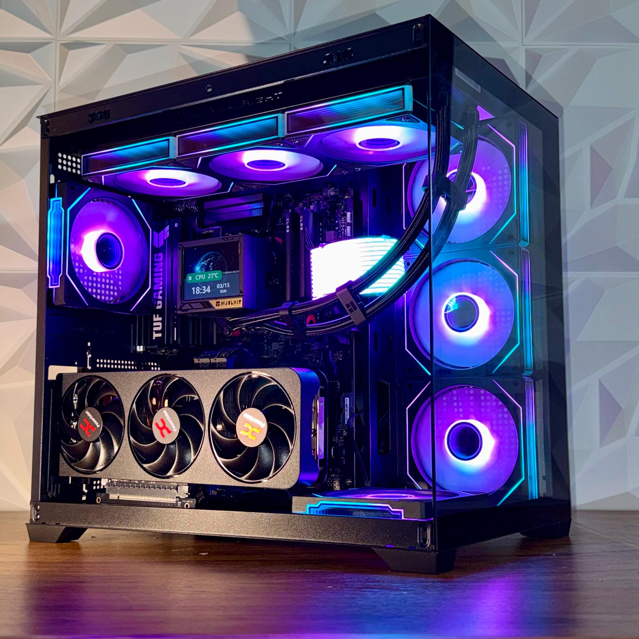 🔥RX 9070 XT | Ryzen  7900X/9800x3d | 32GB DDR5 | 1TB NVMe | LCD AIO | W11 Pro "Fireflare Phantom"🔥