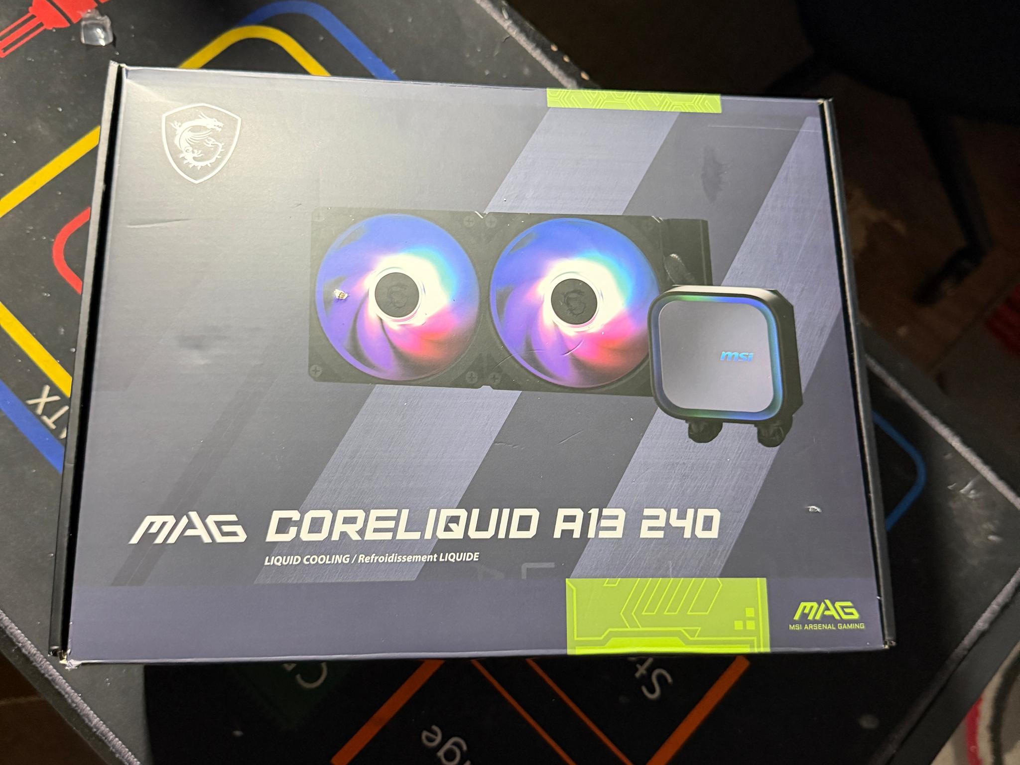 MSI 240mm AIO CPU cooler