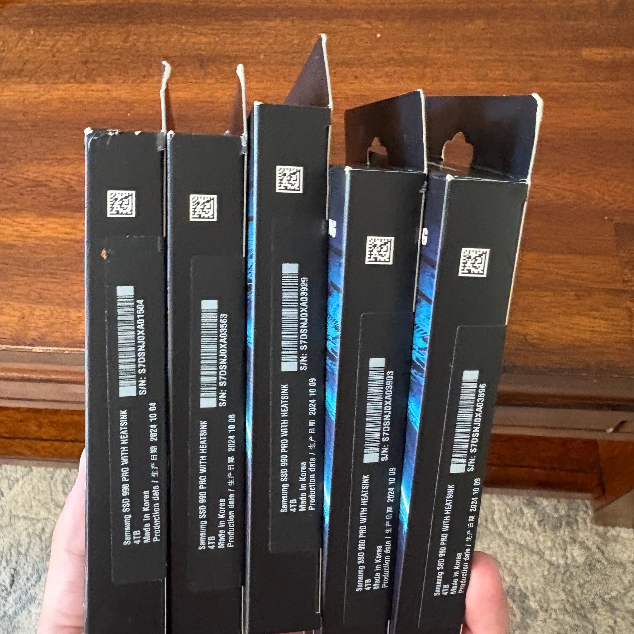 Samsung 990 Pro 4TB SSD w/ Heatsink