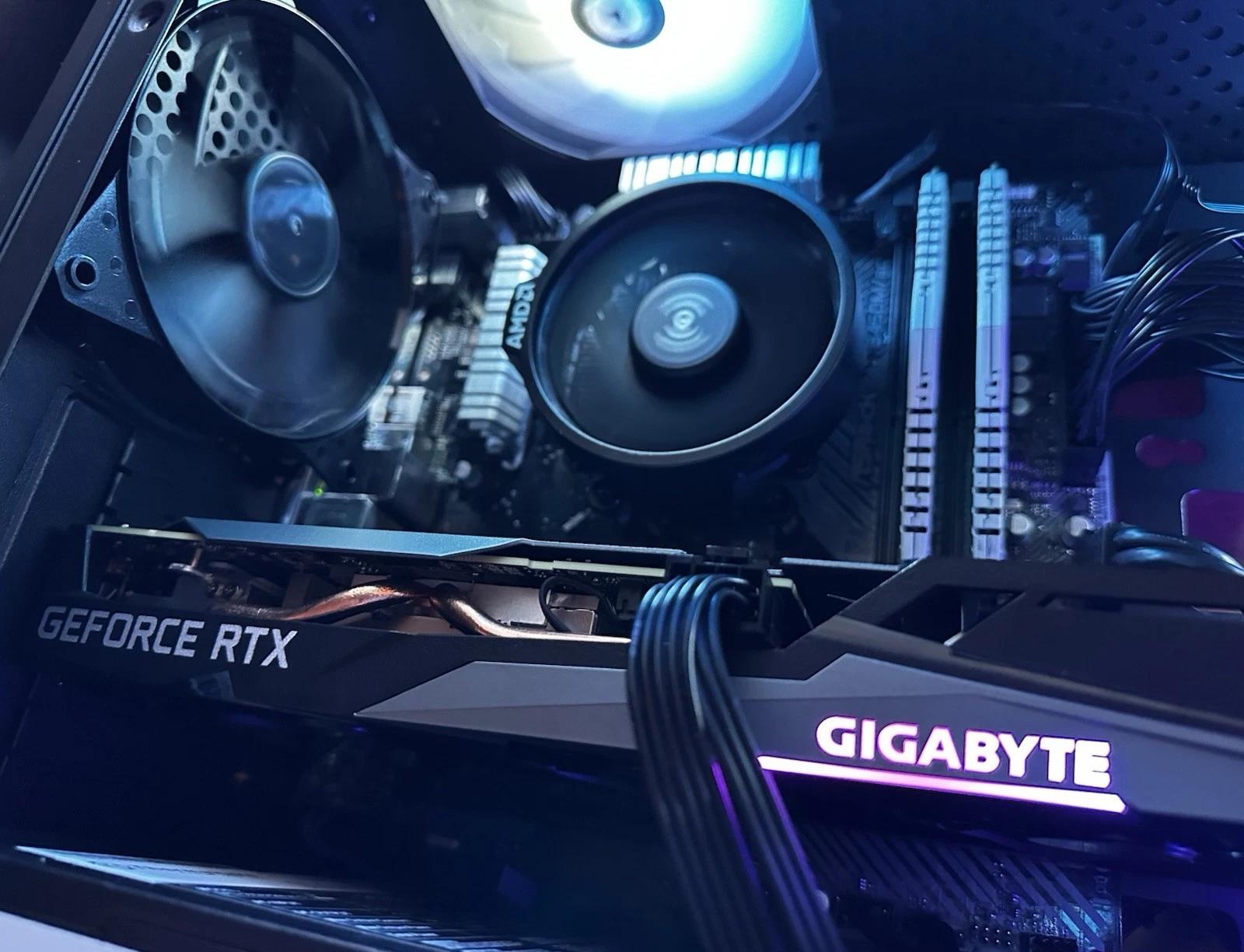 Custom Gaming PC Desktop RTX 3050 8GB GDDR6 AMD Ryzen 5 5500 16GB RAM 500GB SSD