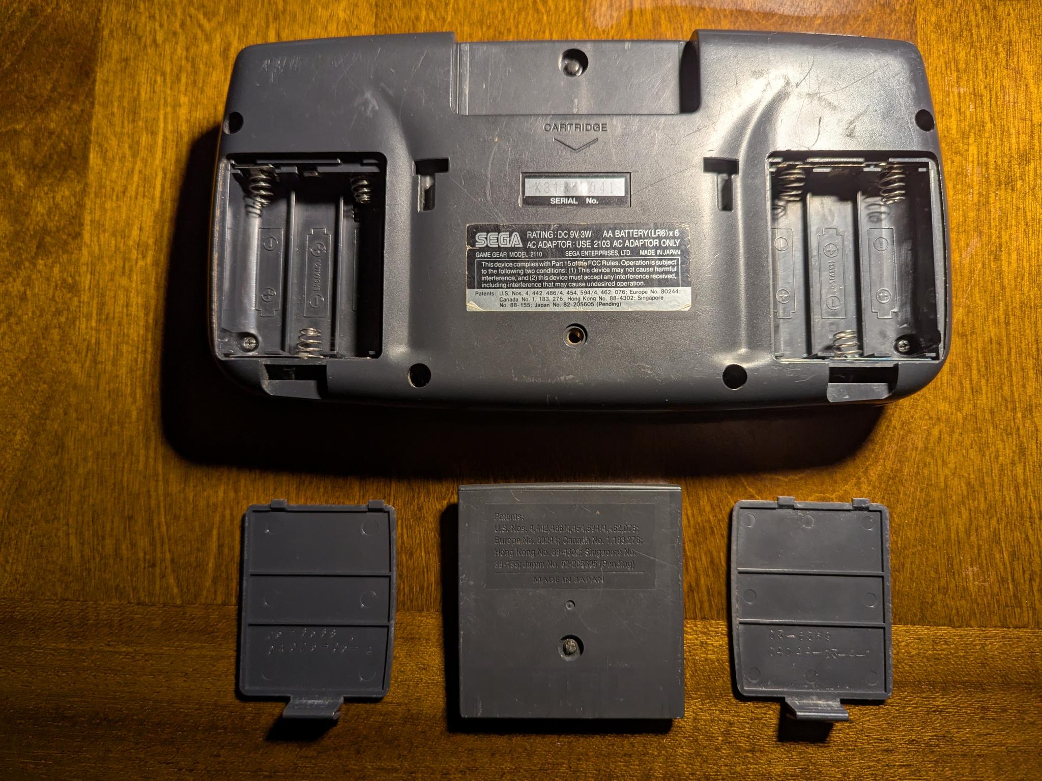 Sega Game Gear Handheld Console, Fully Recapped + Glass Screen Lens, with Sonic Chaos Game Cartridge