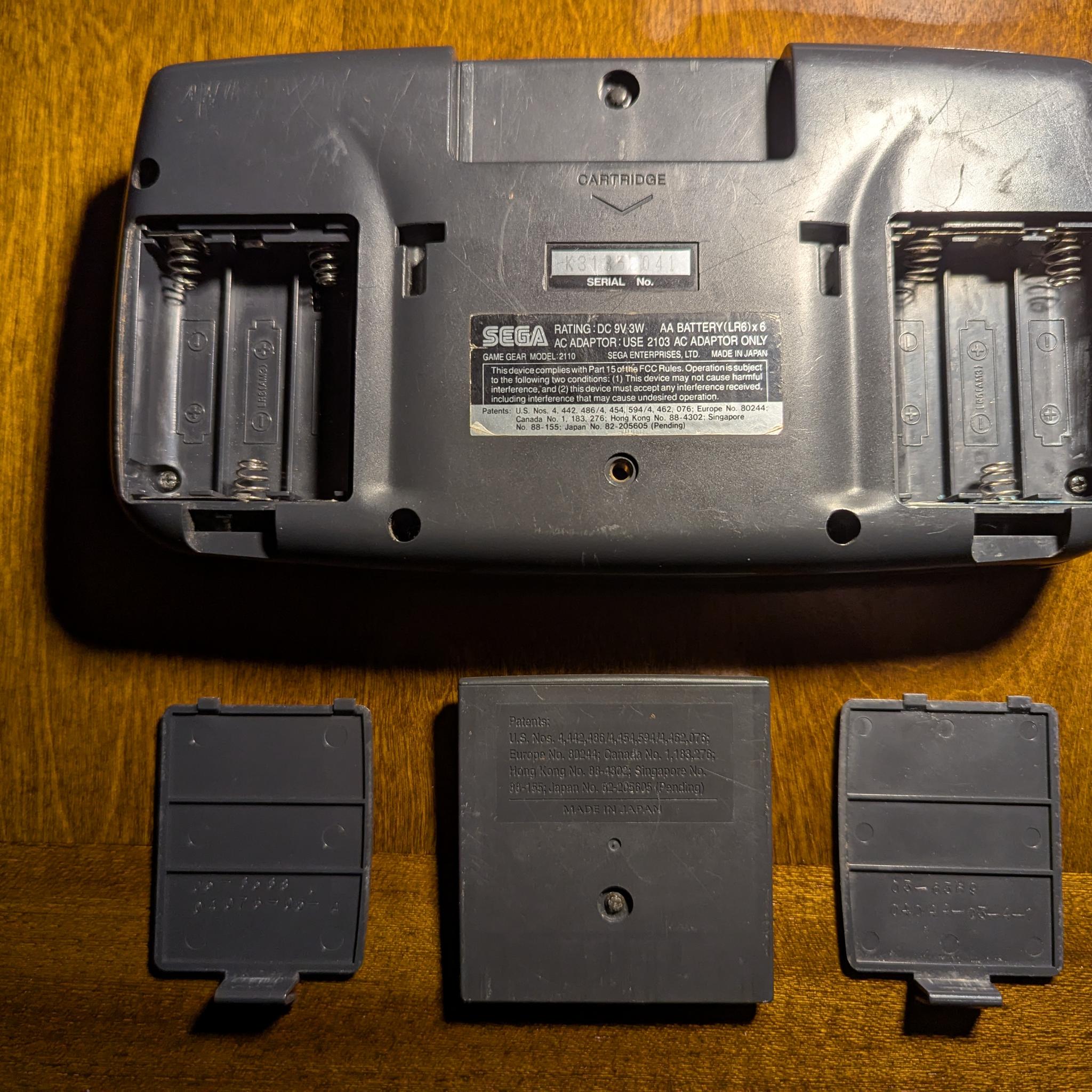 Sega Game Gear Handheld Console, Fully Recapped + Glass Screen Lens, with Sonic Chaos Game Cartridge