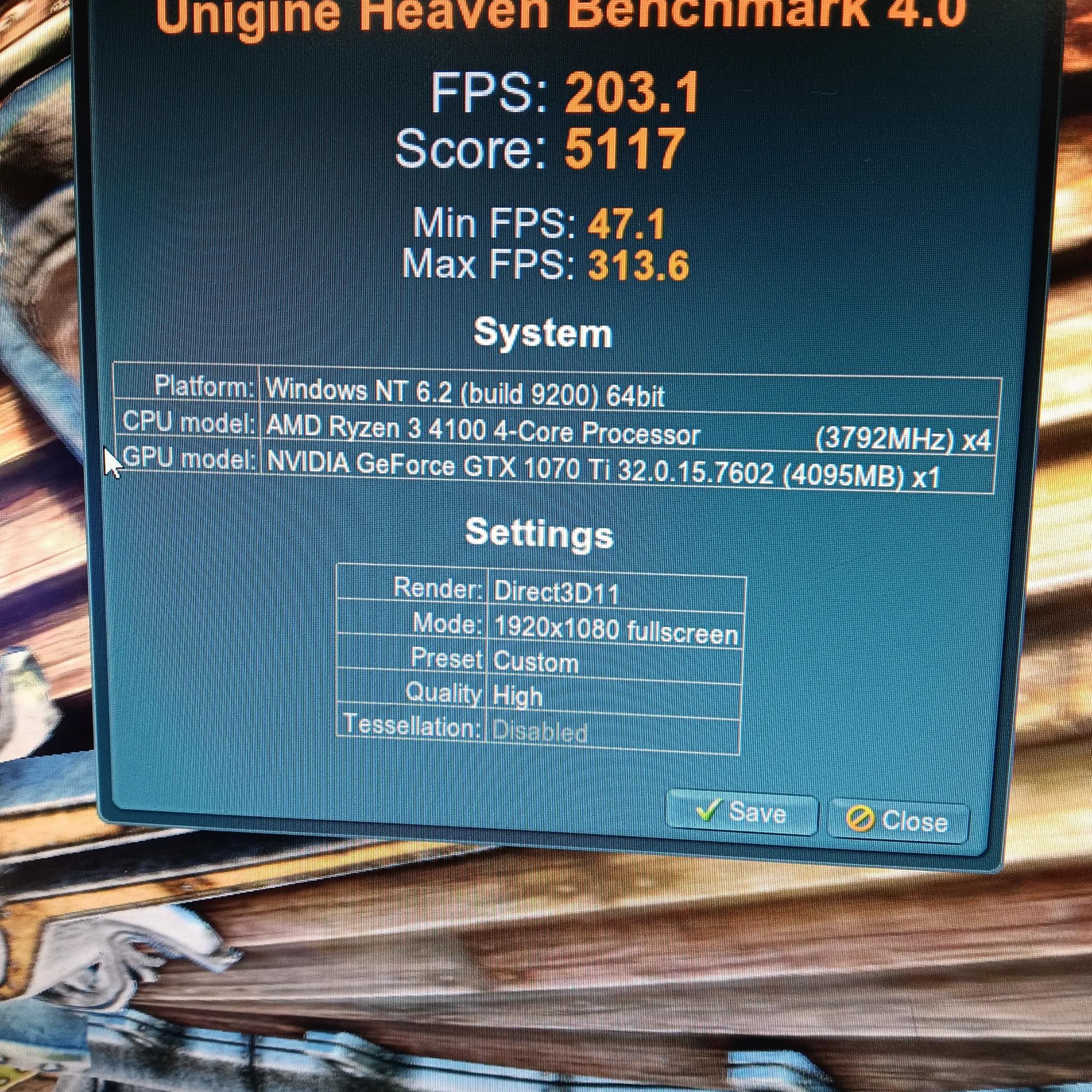MSI GeForce GTX-1070ti Titanium Edition 8GB DDR5 RAM Like New