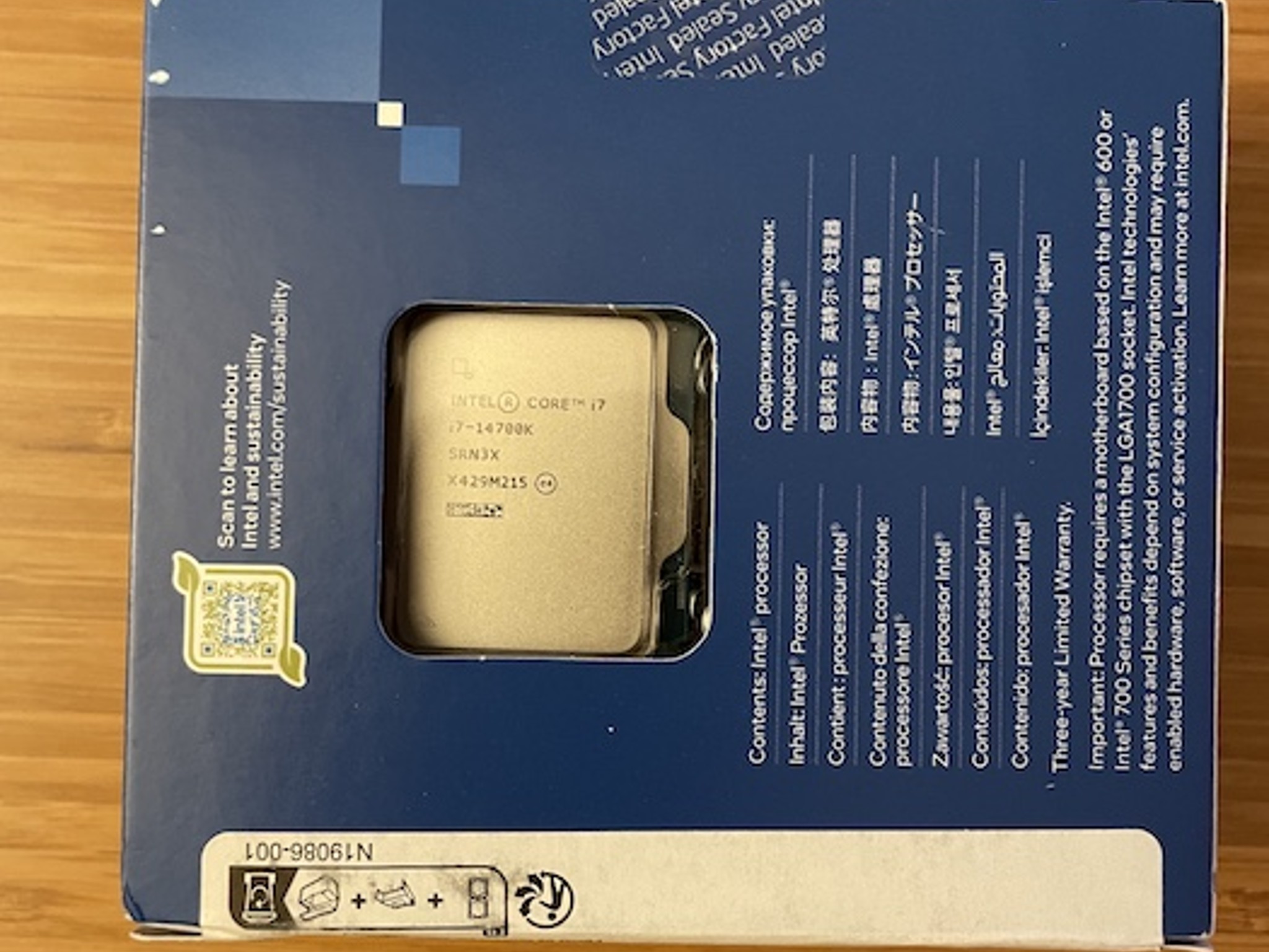 Intel Core i7-14700K CPU (New - Factory Sealed)