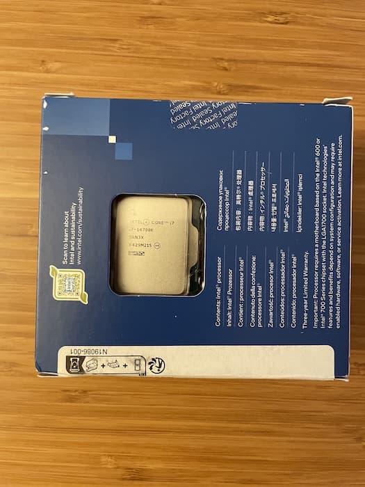 Intel Core i7-14700K CPU (New - Factory Sealed)