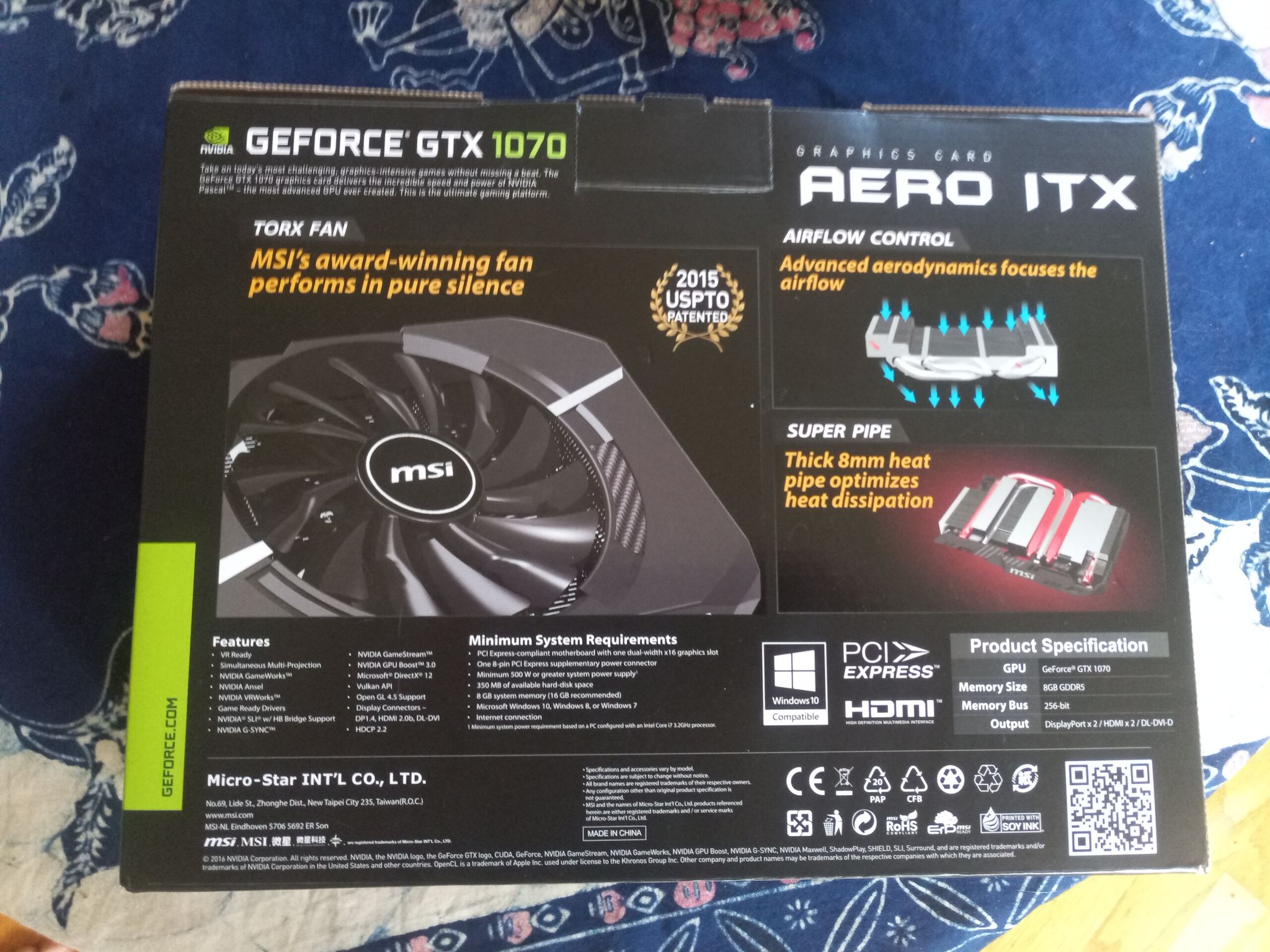 MSI AERO GTX 1070 ITX OC