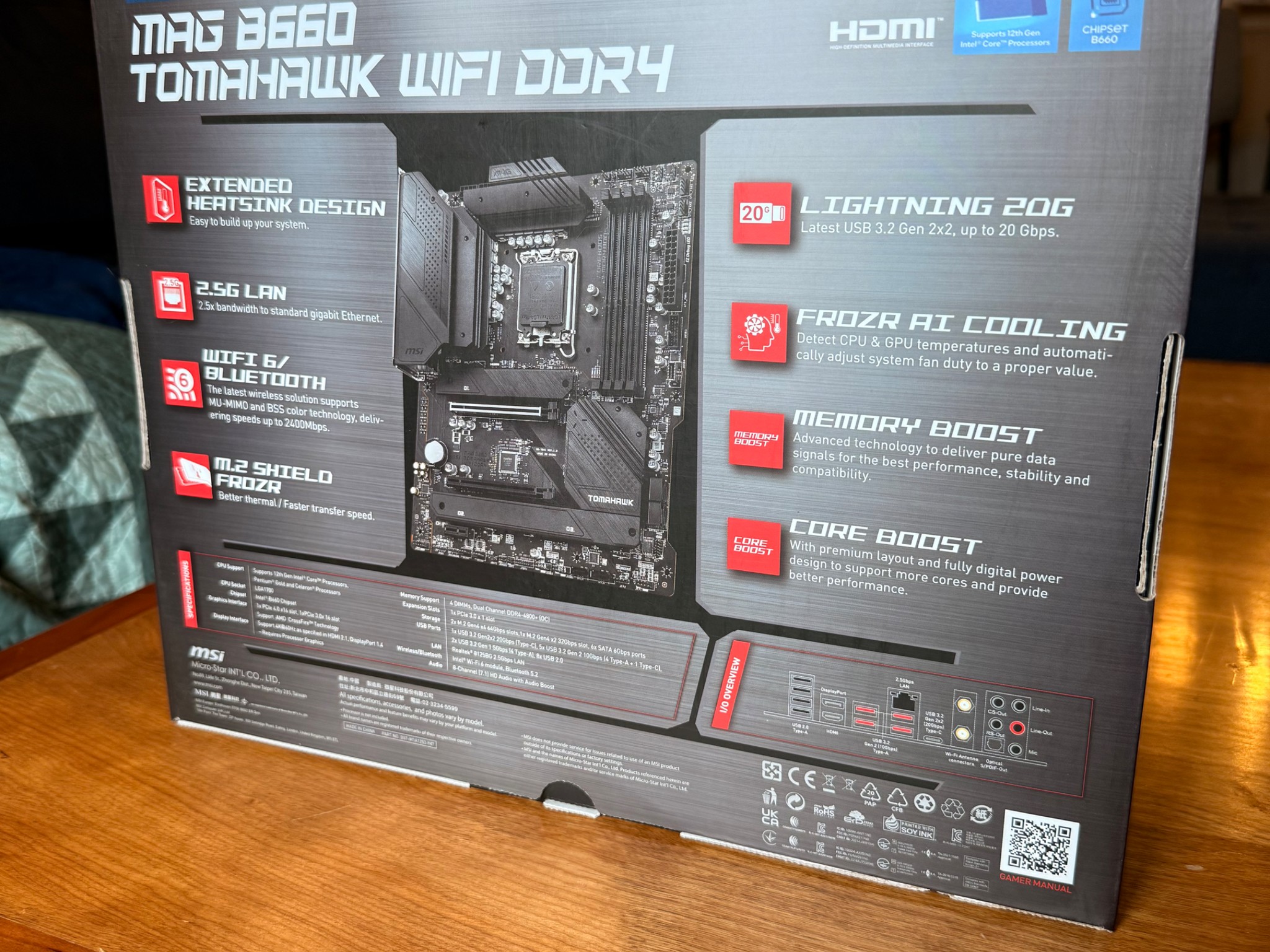 Great Condition ATX MSI MAG B660 LGA 1700 DDR4 Motherboard
