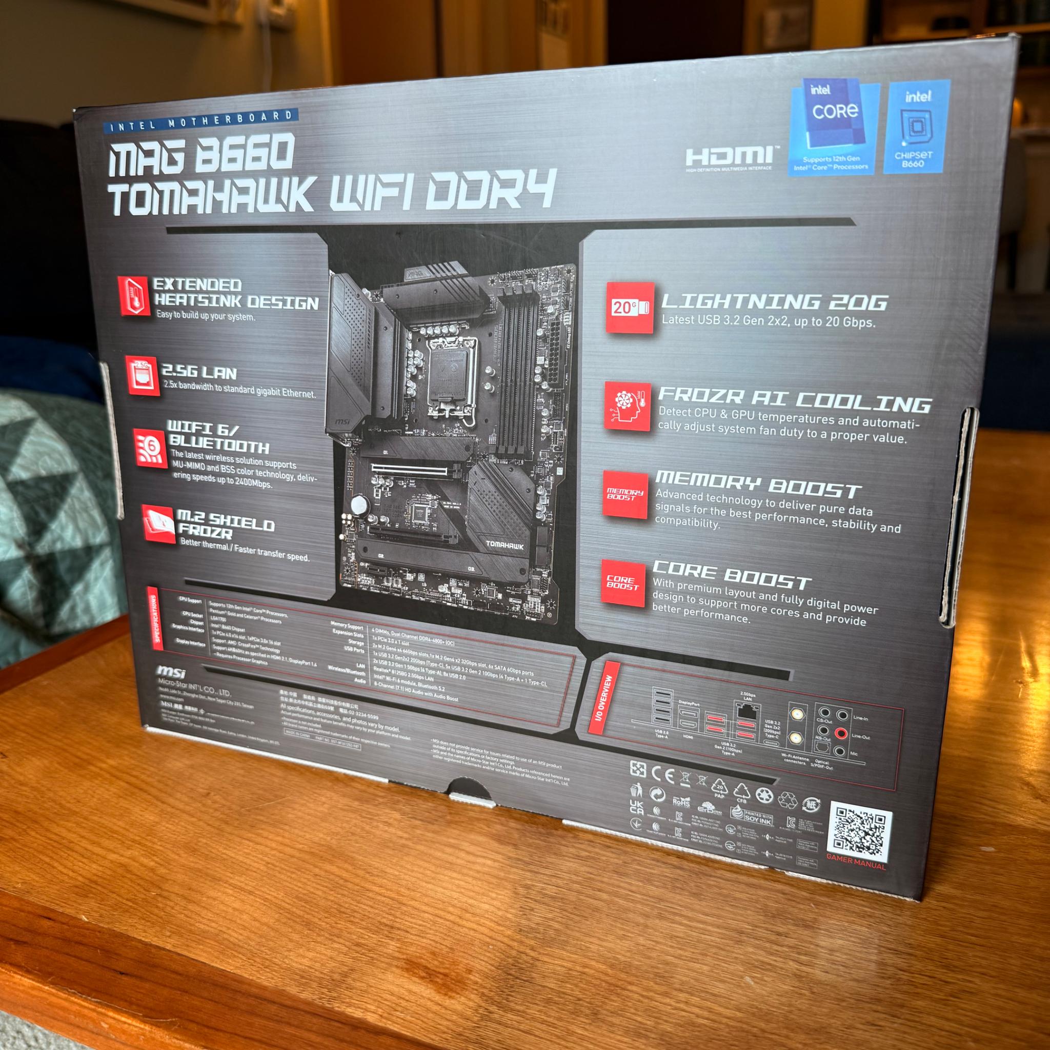 Great Condition ATX MSI MAG B660 LGA 1700 DDR4 Motherboard