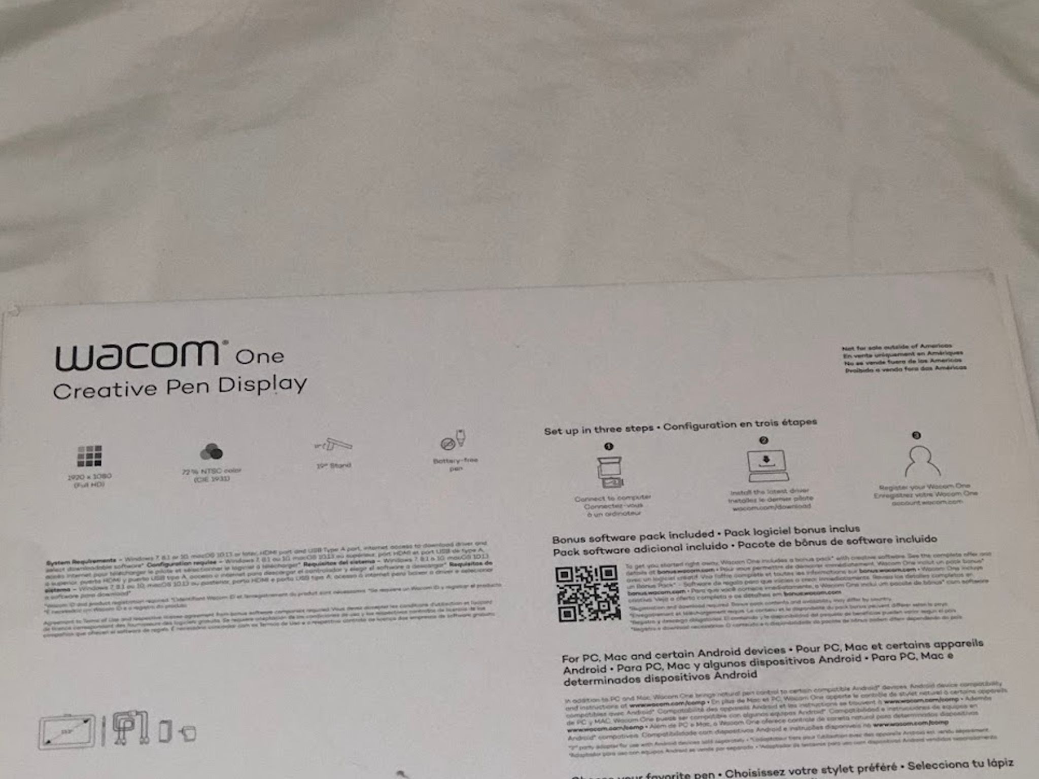 Wacom One Drawing Tablet 13 Inches (2020, 1st Generation)