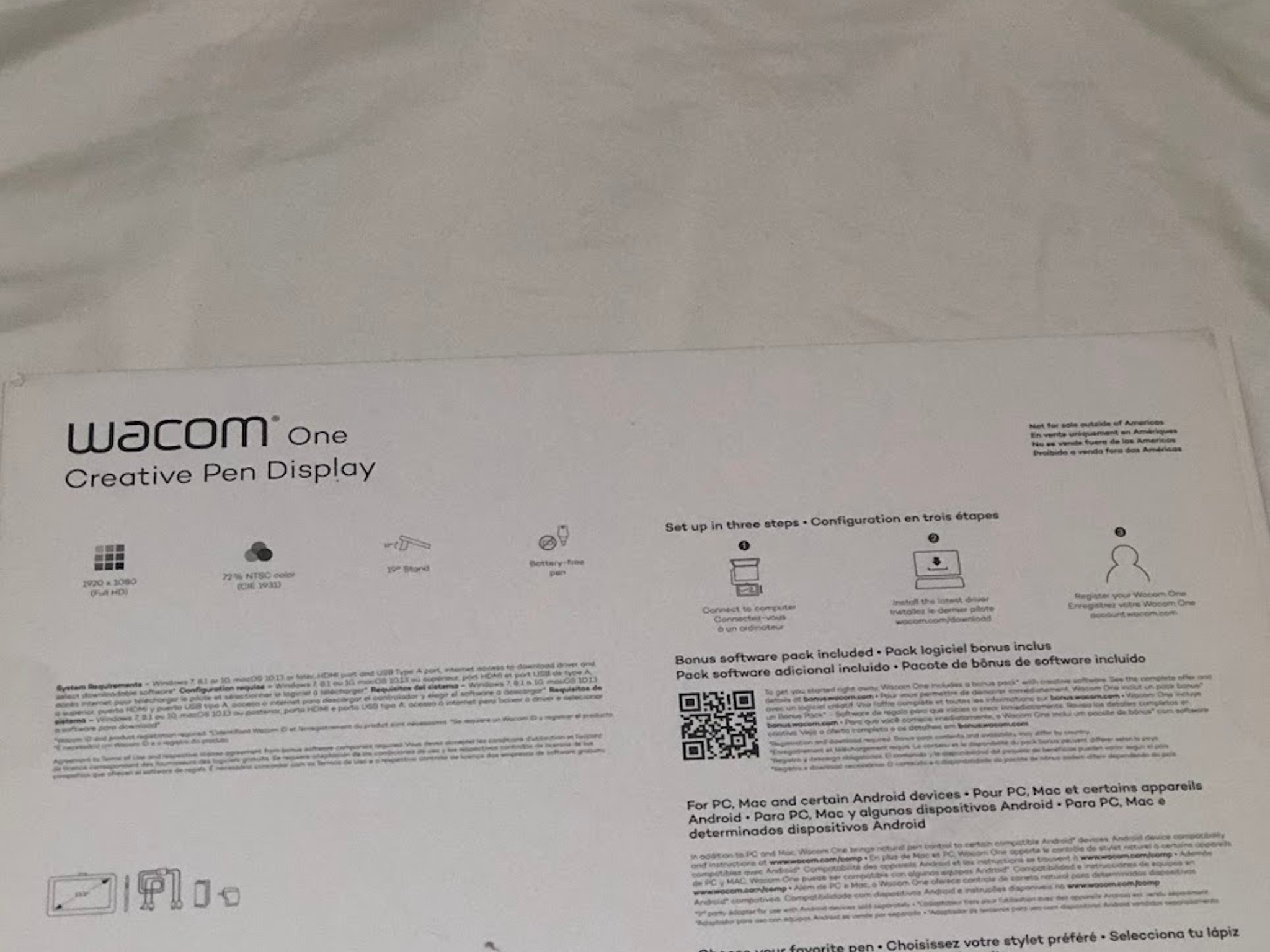 Wacom One Drawing Tablet 13 Inches (2020, 1st Generation)
