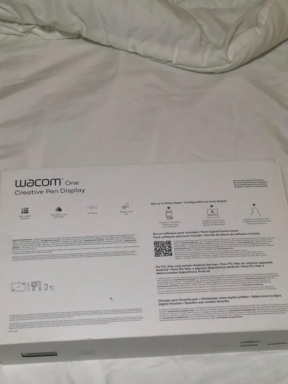 Wacom One Drawing Tablet 13 Inches (2020, 1st Generation)