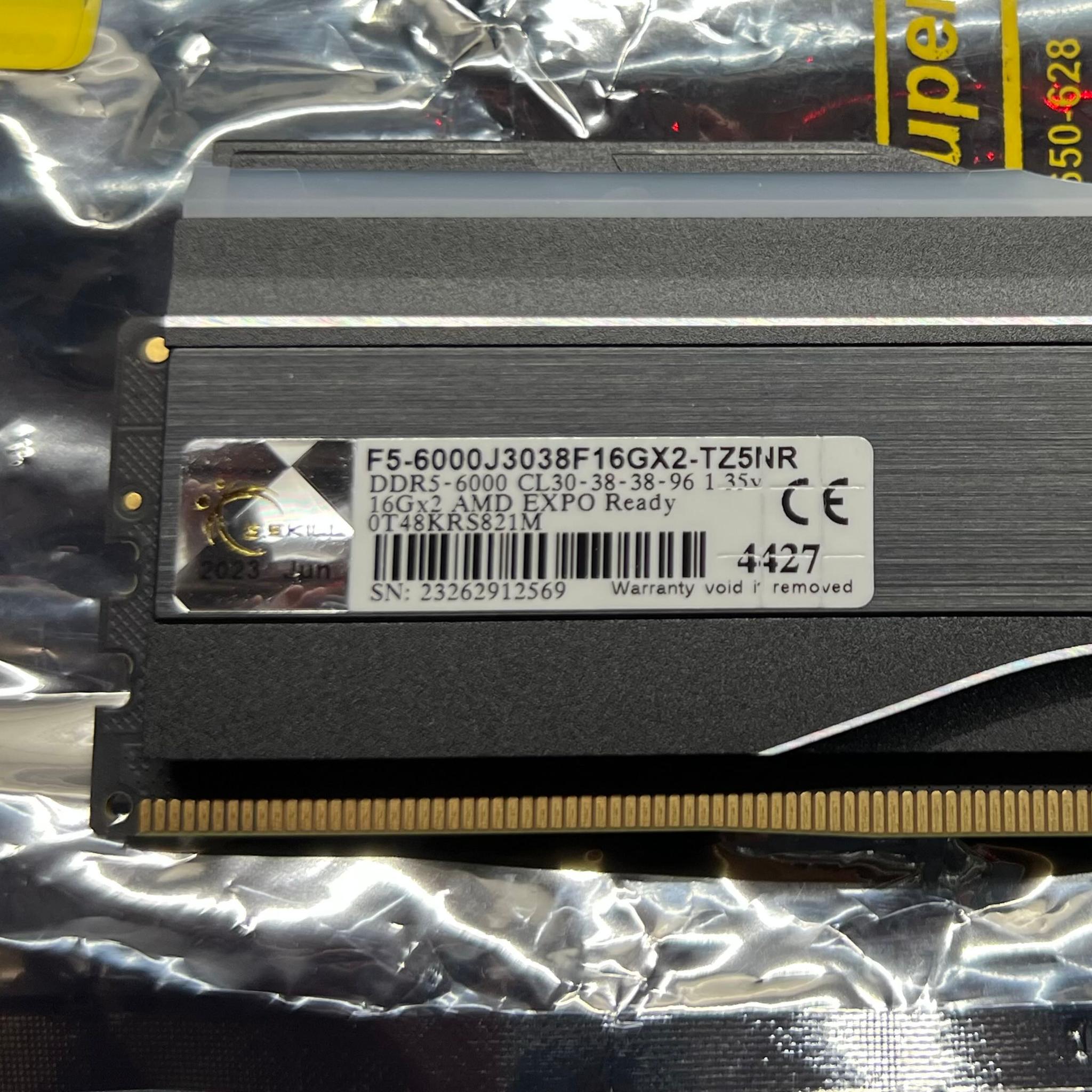 32 GB DDR5‑6000 G.Skill Trident Z5 Neo RGB Memory Kit — EXPO/XMP 3.0