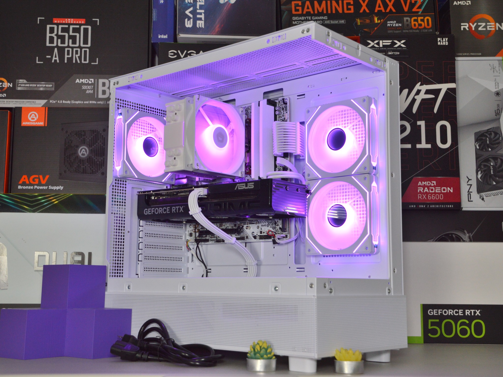 ⚪⚪ | RTX 5060Ti 8GB| RYZEN 5 8400F | 16 GB DDR5 RAM | 1TB NVME SSD | WhiteOut |