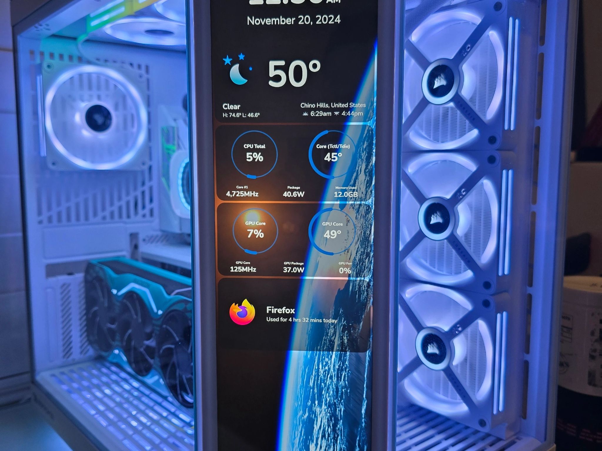 HYTE Y70 4K TOUCH SCREEN LCD FULL WHITE AMD BUILD