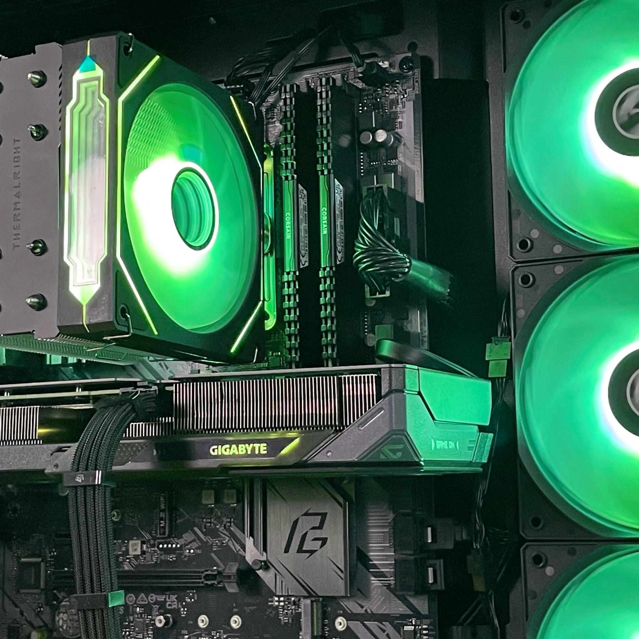 🍀 EMERALD Gaming PC | RX 9060 XT 16GB | Ryzen 7 5800XT | 32GB DDR4 | 2.5TB | WiFi + BT | FREE SHIP