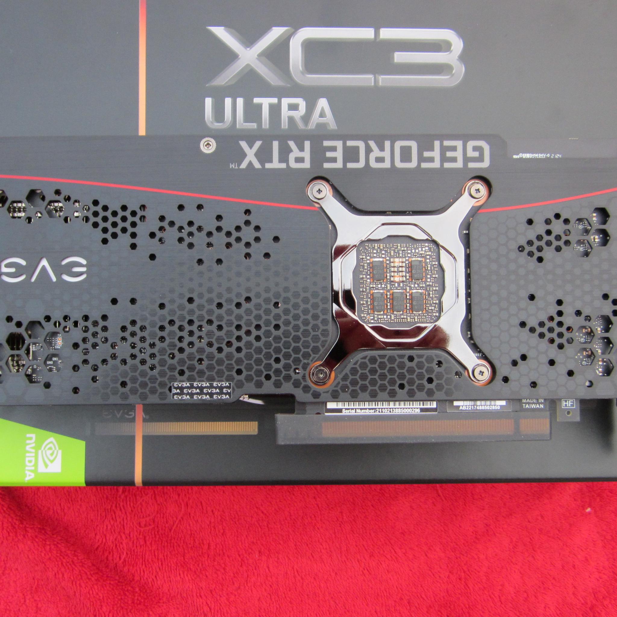 EVGA GeForce RTX 3080 XC3 ULTRA GAMING, 10G-P5-3885-KH, 10GB GDDR6X, ARGB LED, Metal Backplate