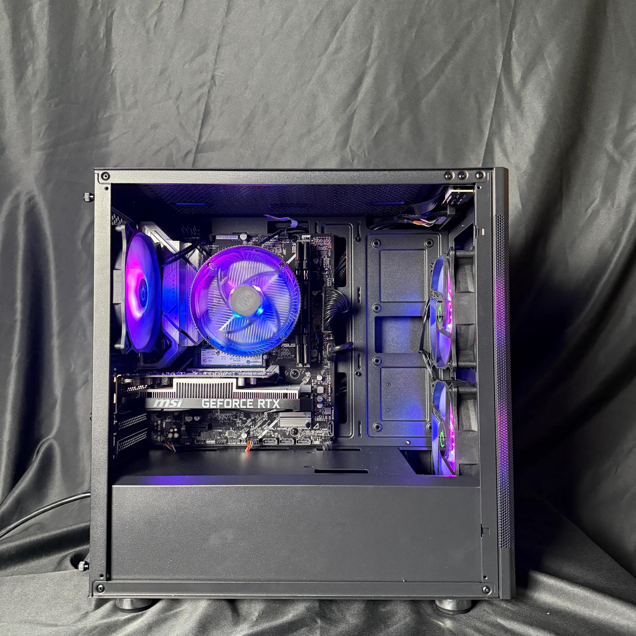 Night Fury Gaming PC w- i5-14400f / RTX 3050 6GB / 32GB DDR4 3200MHZ / 1TB SSD / 550W PSU / B760