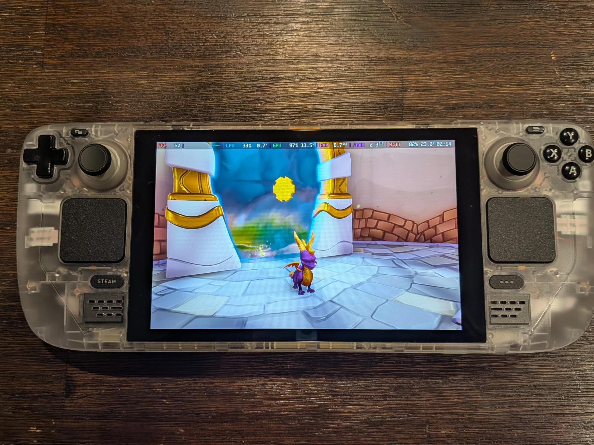 Modified Steam Deck! 512GB SSD | Hall Effect Joysticks | Clear Shell Case | Travel Case & Cooler