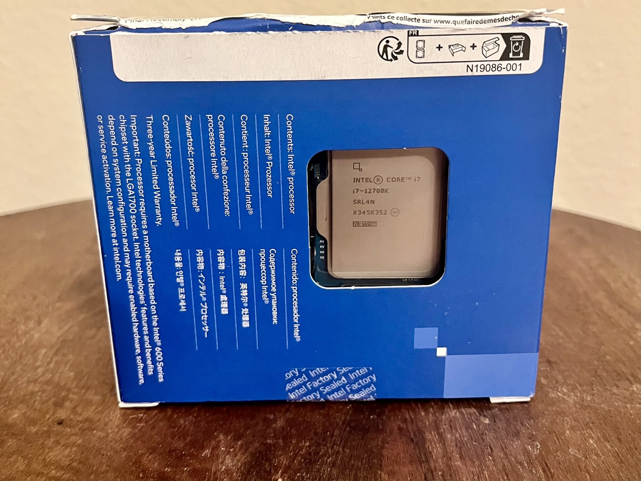 OPEN BOX Intel Core i7-12700K Alder Lake LGA 1700 12 cores (8p + 4e) 3.6 GHz up to 5.00 GHz