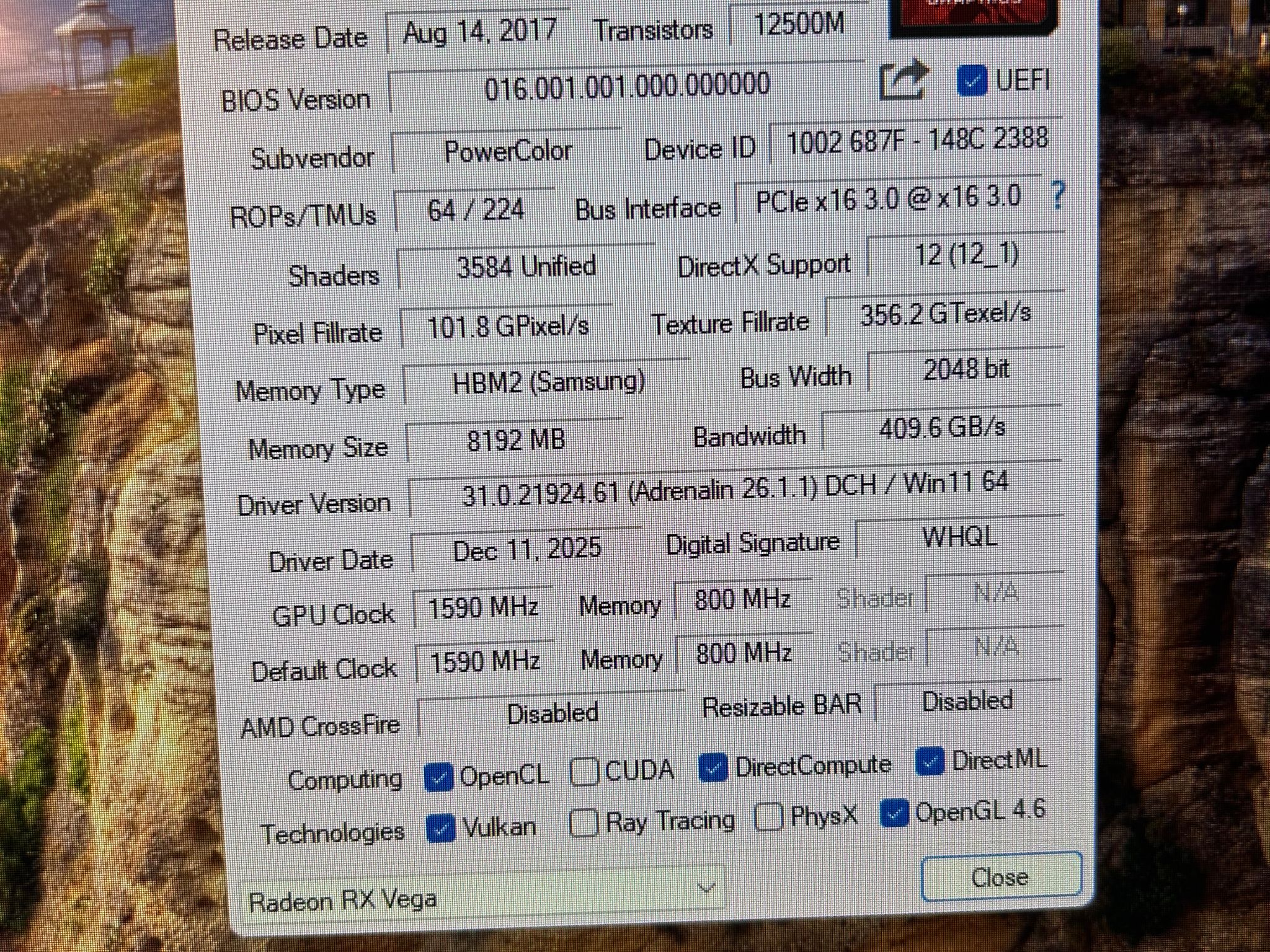 Solid 1080p Gaming/School PC - i7-6700k & Vega 56 8GB VRAM w/16GB 2133mhz RAM/1.25TB - WIN11