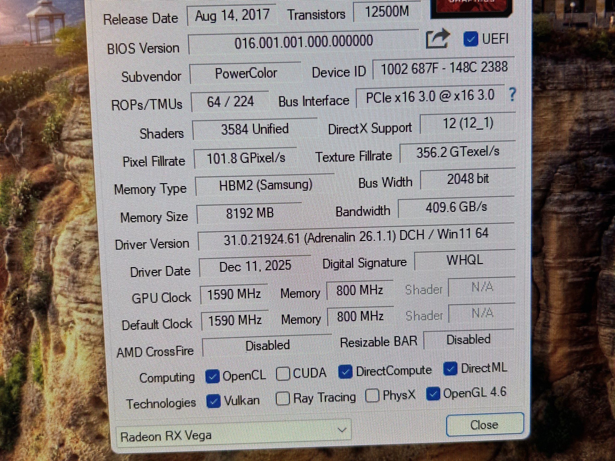 Solid 1080p Gaming/School PC - i7-6700k & Vega 56 8GB VRAM w/16GB 2133mhz RAM/1.25TB - WIN11
