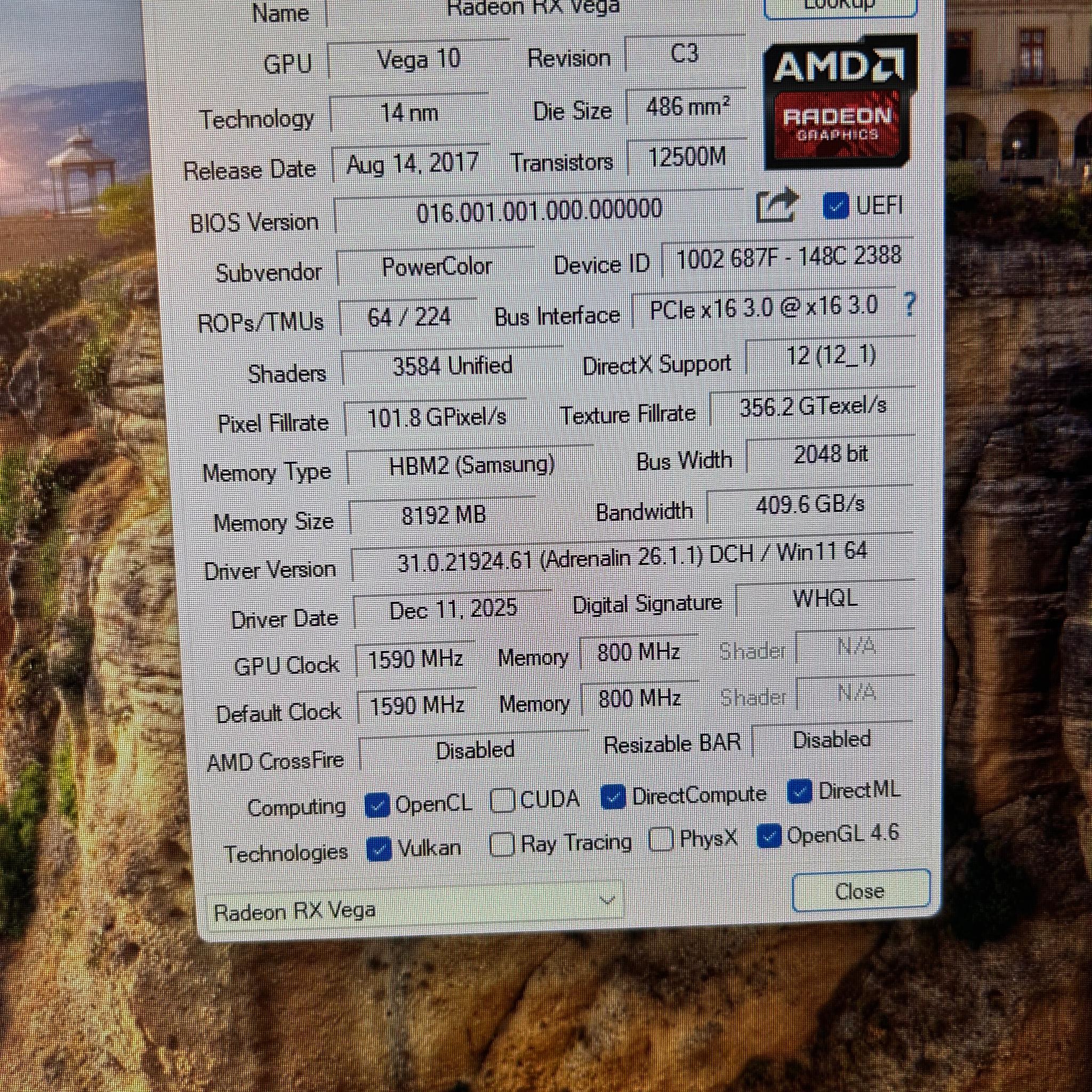 Solid 1080p Gaming/School PC - i7-6700k & Vega 56 8GB VRAM w/16GB 2133mhz RAM/1.25TB - WIN11