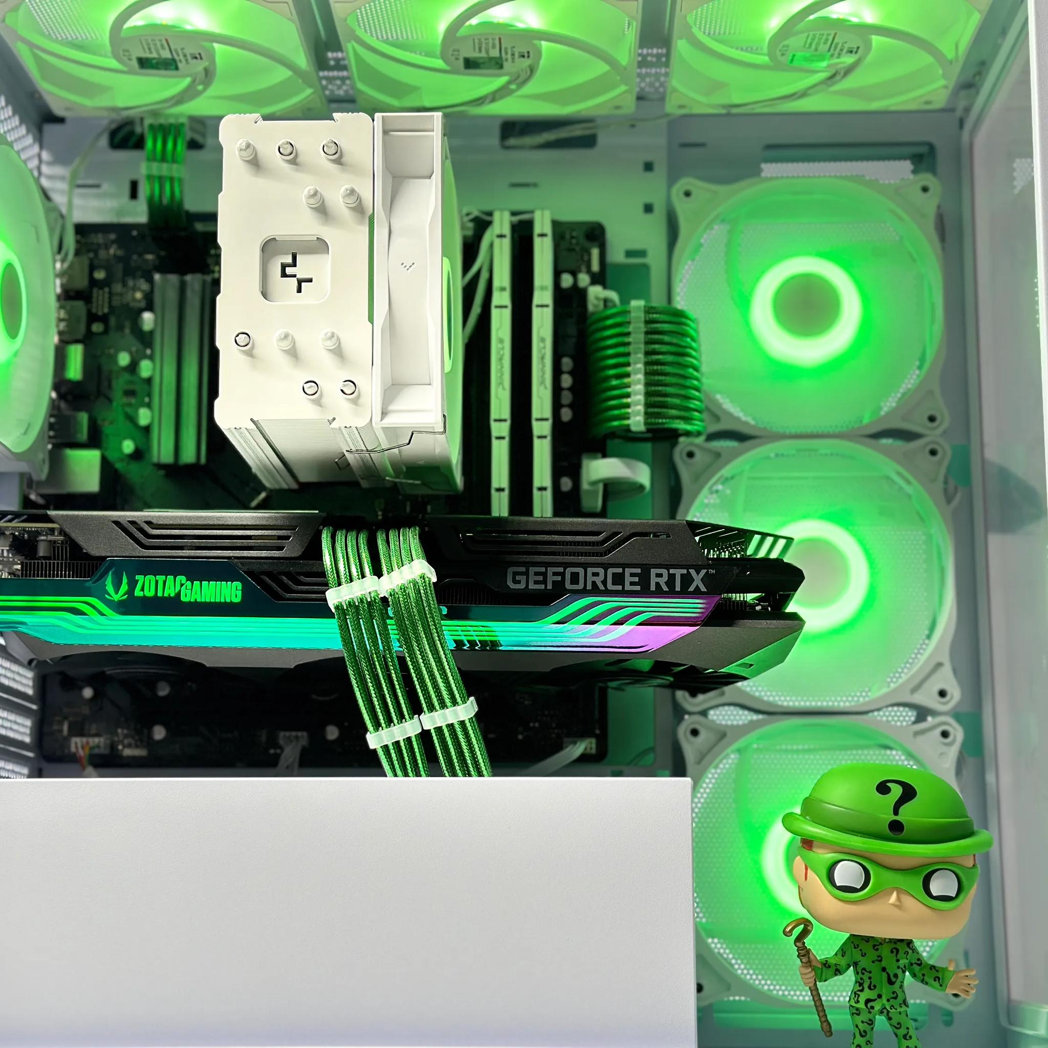 🖤💚❔The Riddler- Nvidia RTX 3070 Ti-AMD Ryzen 7 5700G 8-Core-32GB DDR4-1TB NVME