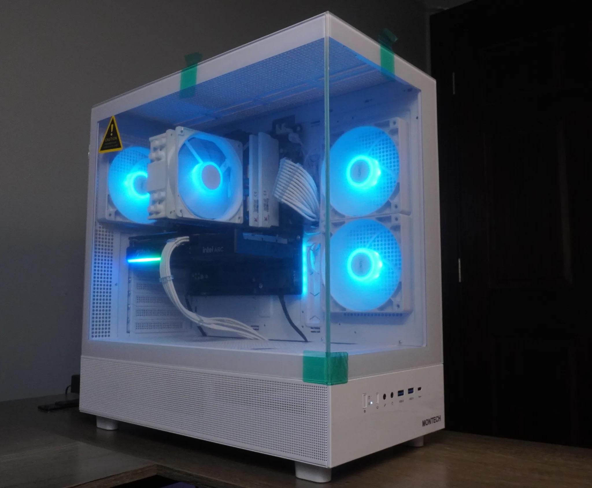 🤍AESTHETIC🤍 INTEL 1440P 💙ARC B570 10GB💙 💙i5 12400f💙 32GB RAM, 1TB NVME, WIFI, WINDOWS ACTIVATED