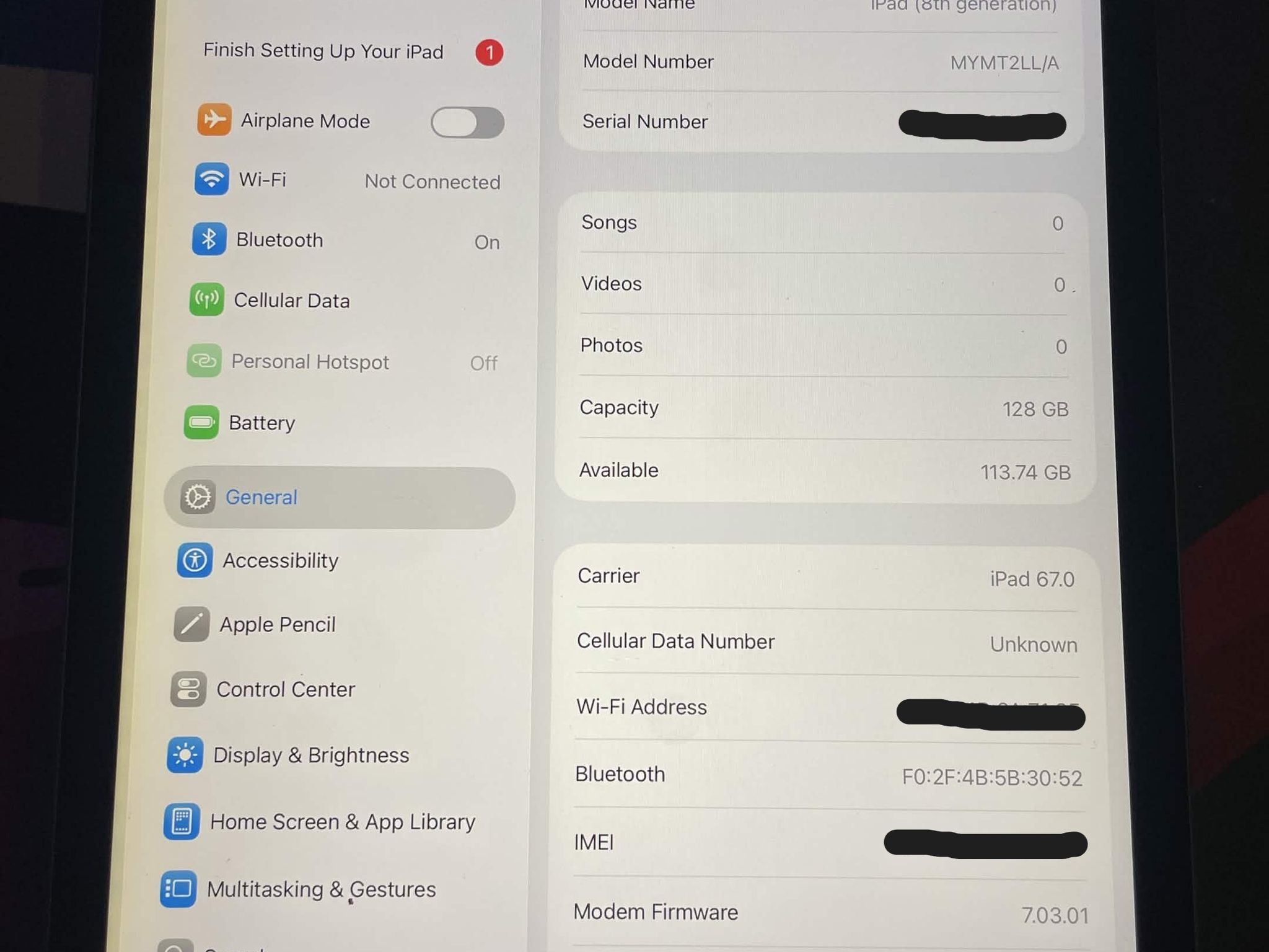 Apple iPad 8th Gen 128gb