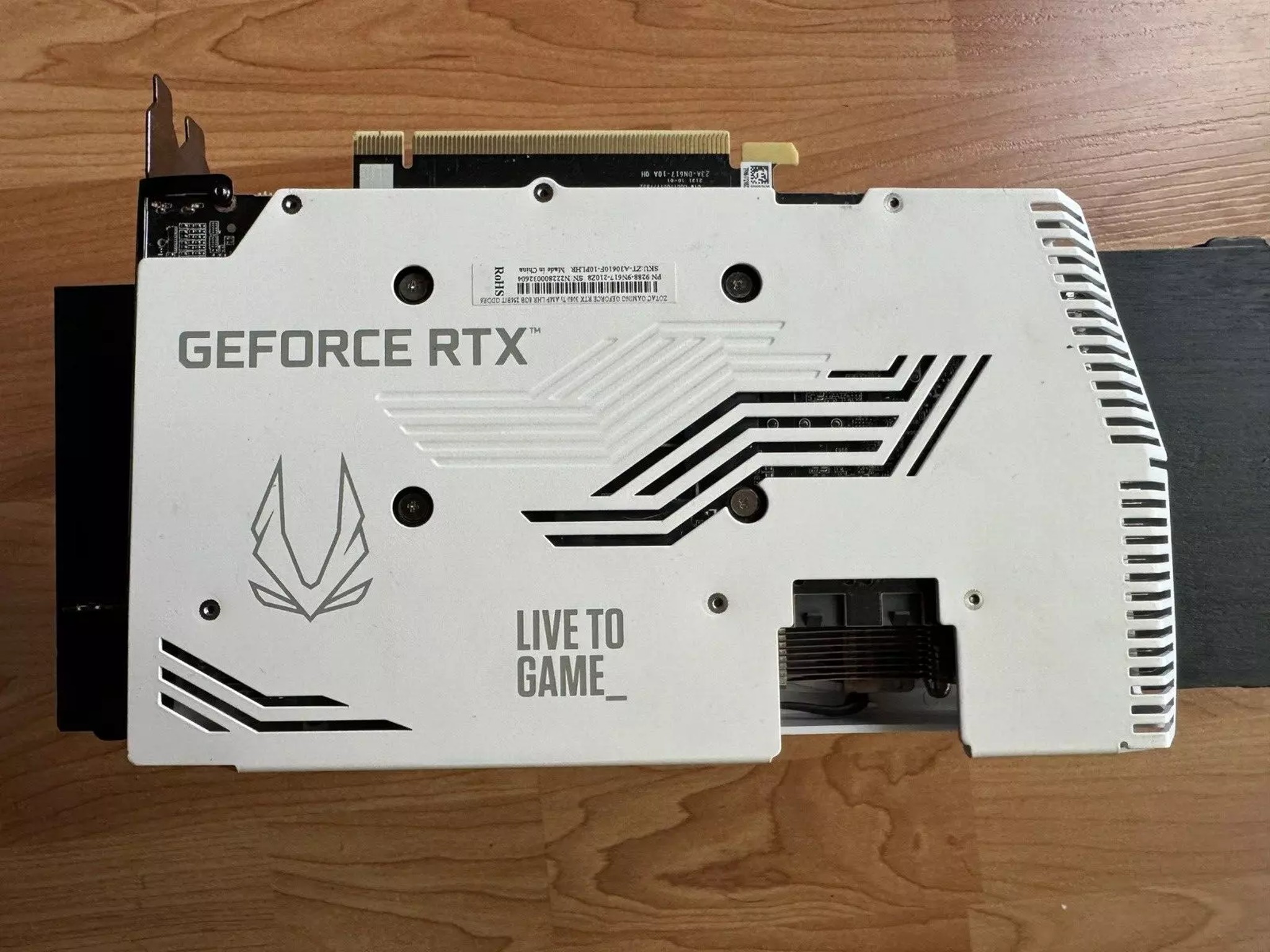 ZOTAC GAMING GeForce RTX 3060Ti AMP White Edition LHR 8GB GDDR6 Graphics Card (USED/GREAT/GPU ONLY)