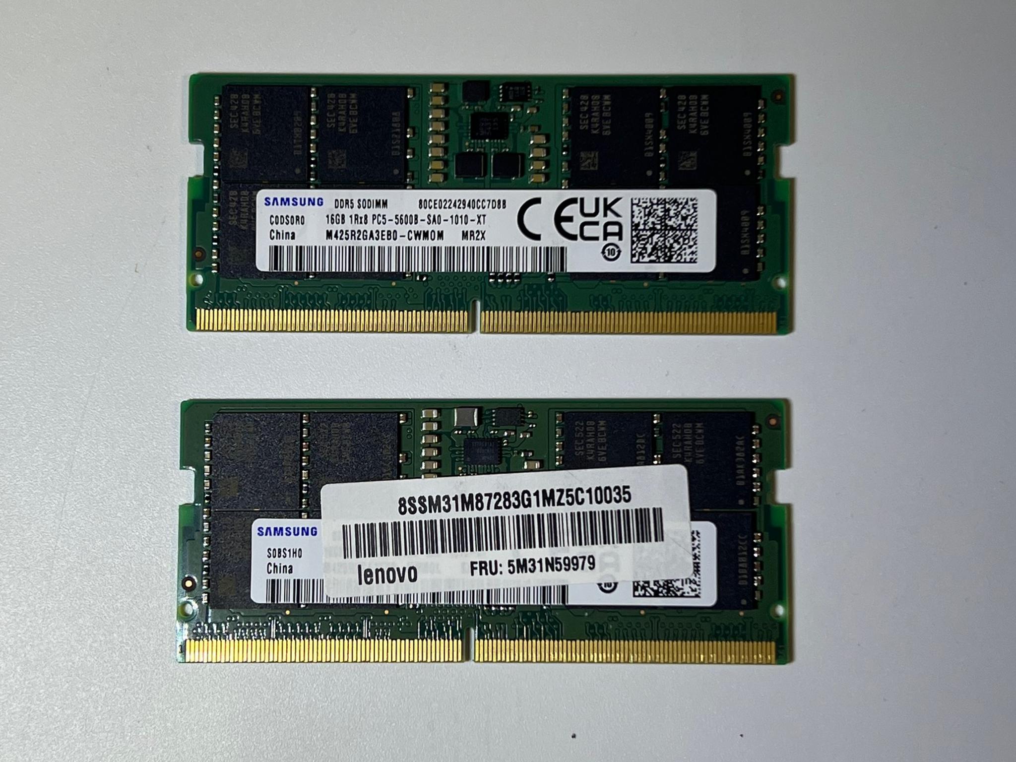 Samsung 32GB (2x16GB) DDR5 Laptop/Mini PC RAM